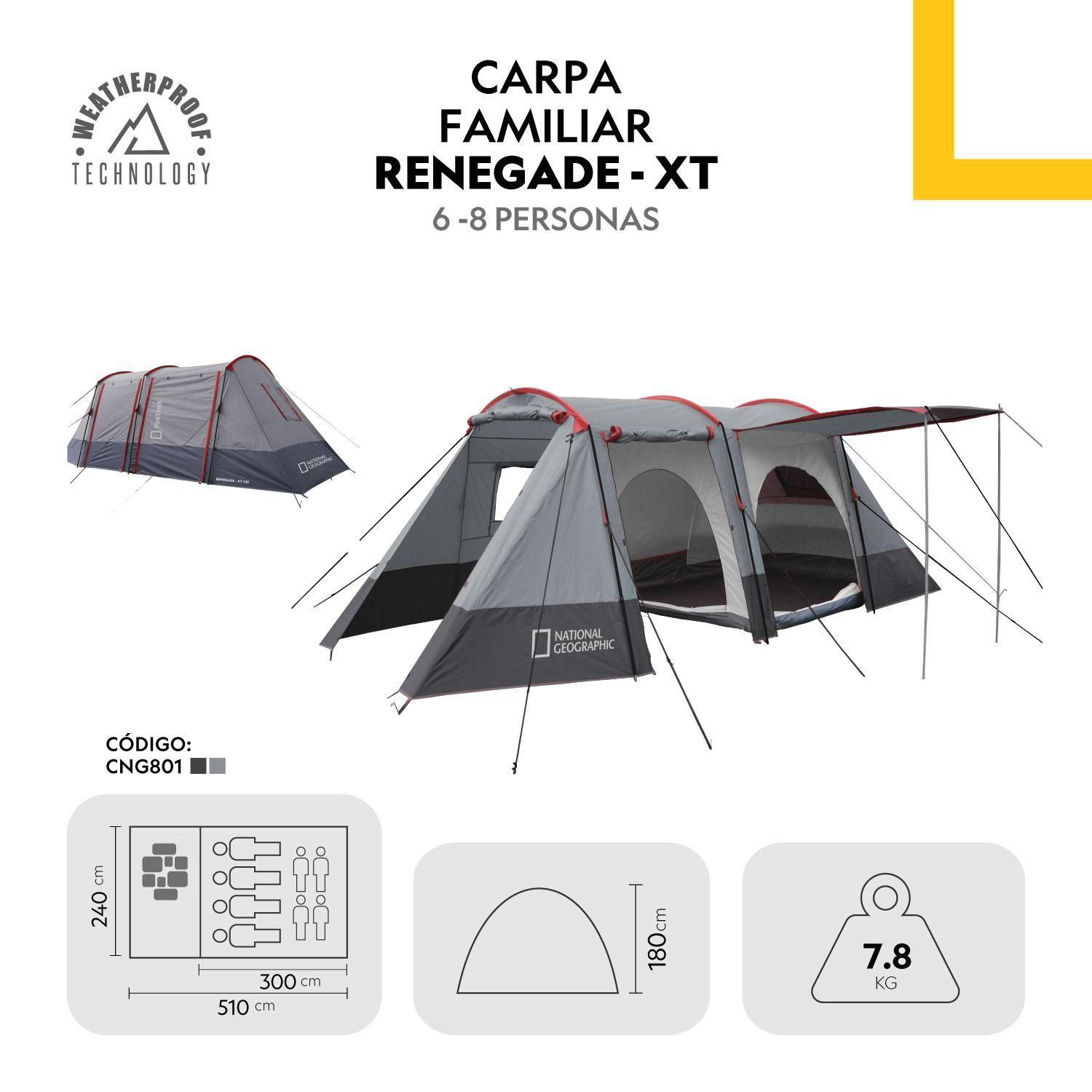 Carpa Camping 8 Personas Renegade-Xt National Geographic-3
