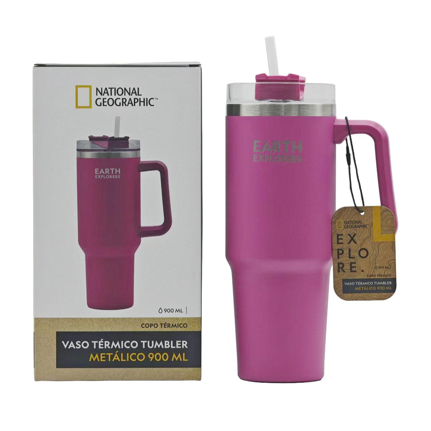 Botella Vaso Termico Mango 900ML Fucsia National Geographic-4