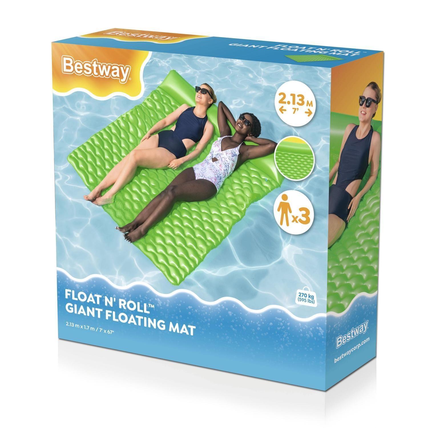 Colchoneta Reposera Hamaca Inflable 2 personas 213x170cm-3