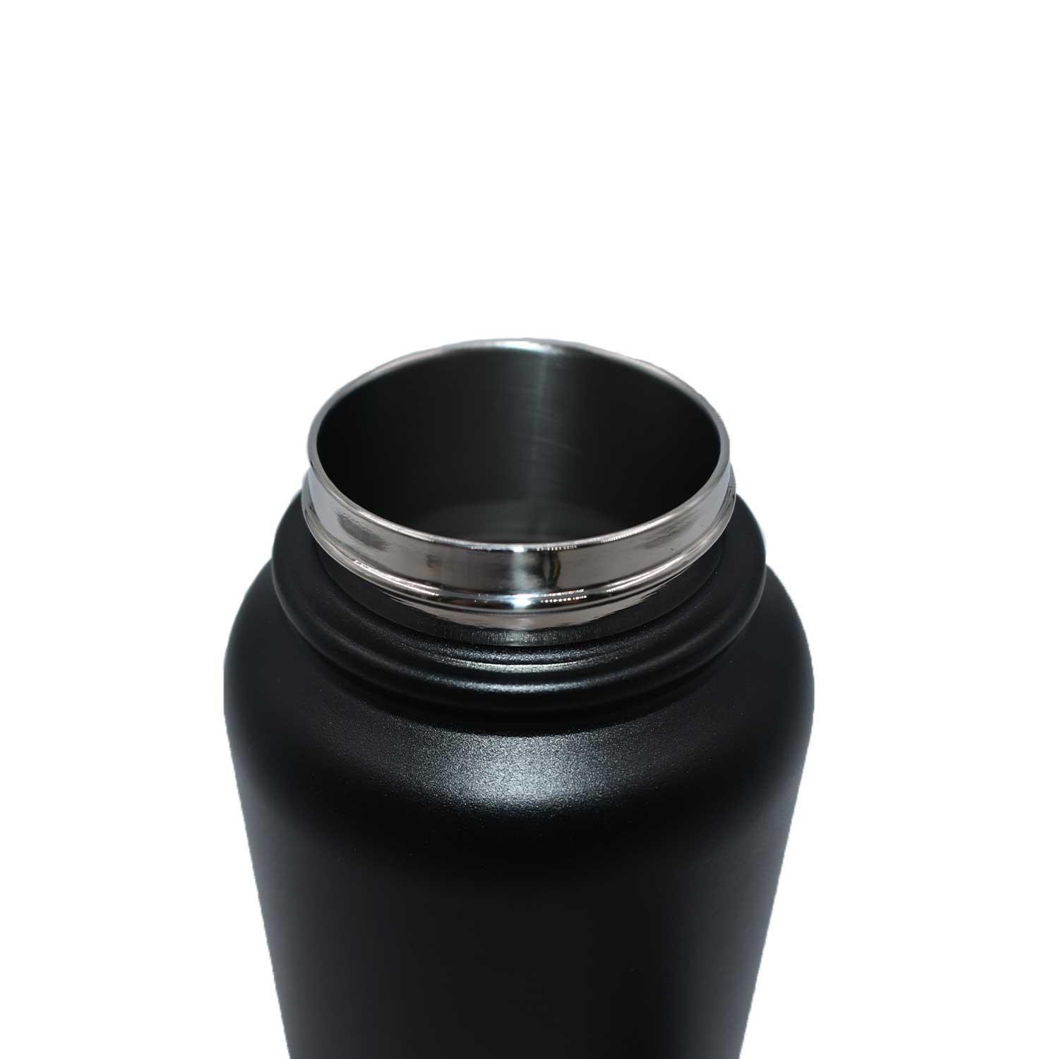 Botella Metálica Térmica Boca Ancha 960ml Negro-4