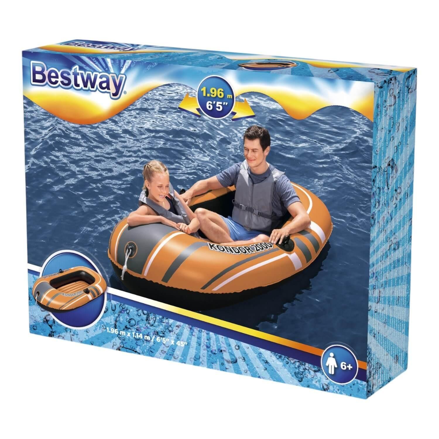 Bote Inflable Kondor 2000 1.96X1.14M Bestway-2