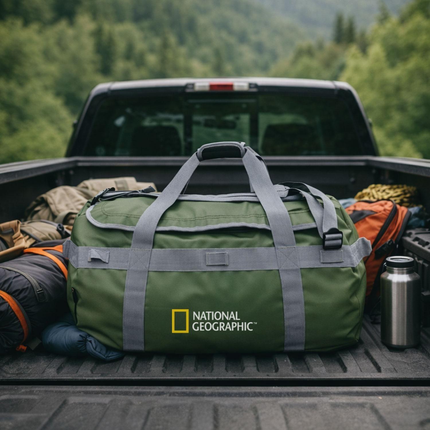 Bolso Mochila Viaje Duffel 110L verde National Geographic-4