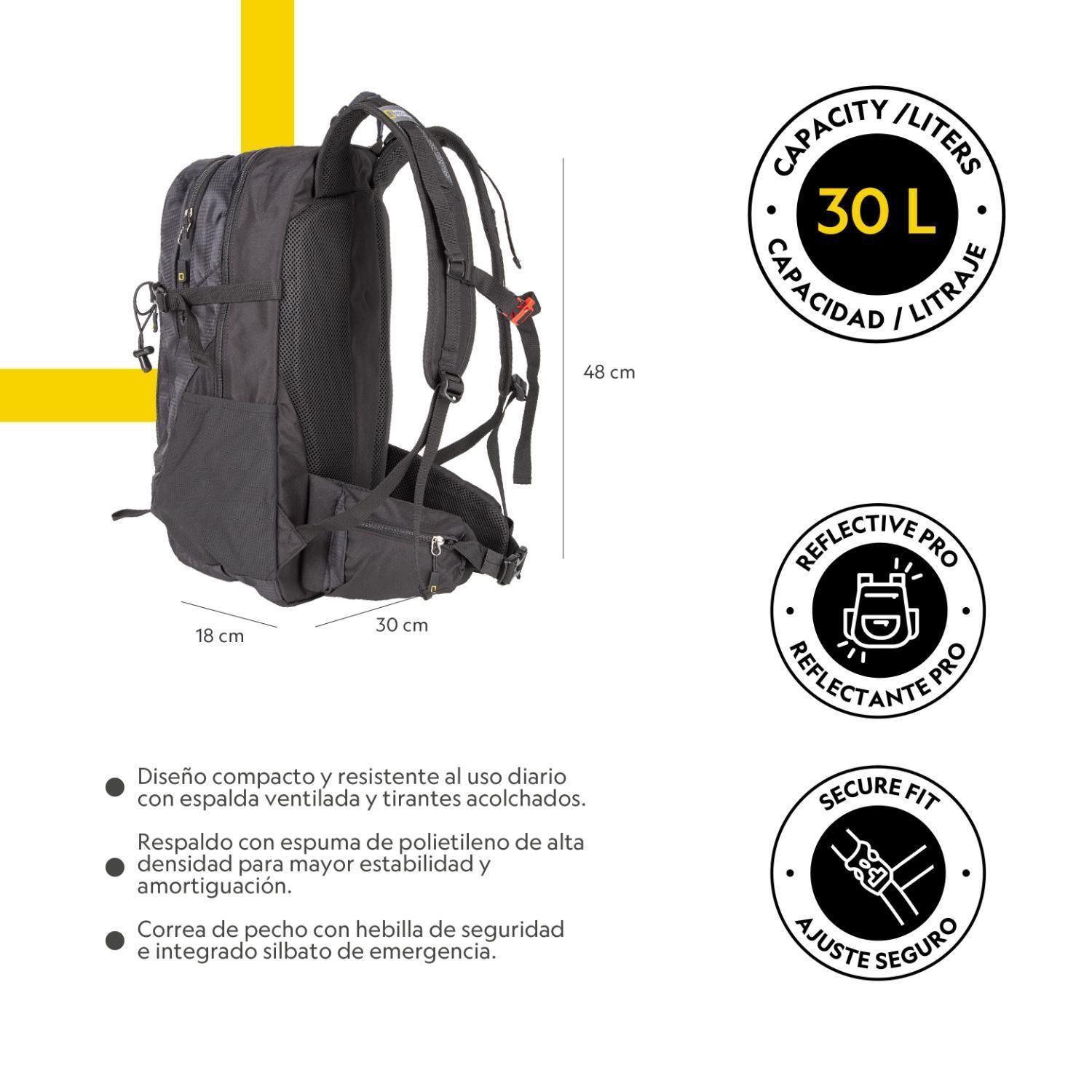 Mochila Cross River Negro 30 Litros National Geographic-7