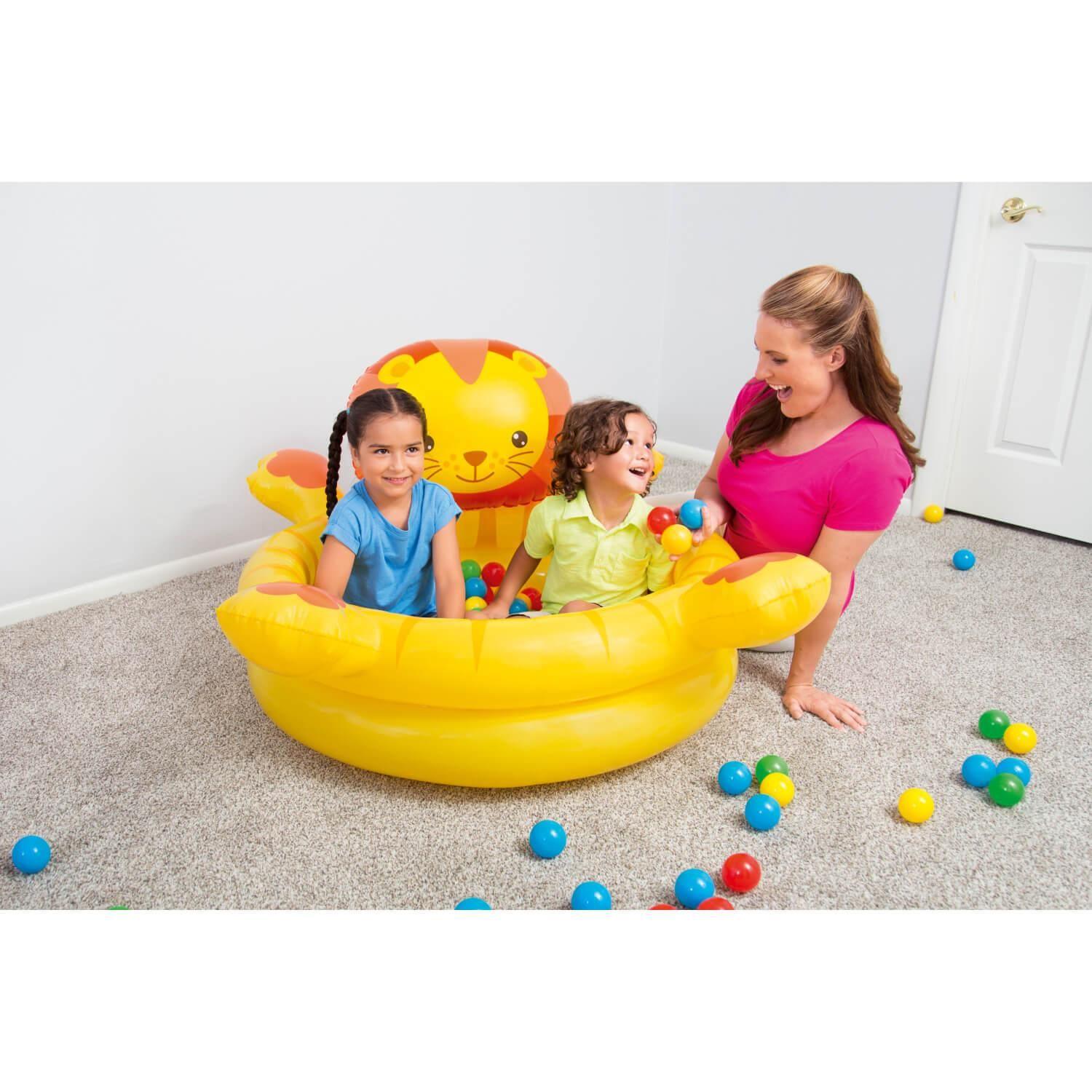 Piscina Leon inflable con Pelotas 111 X98X61.5 Cms Bestway-6