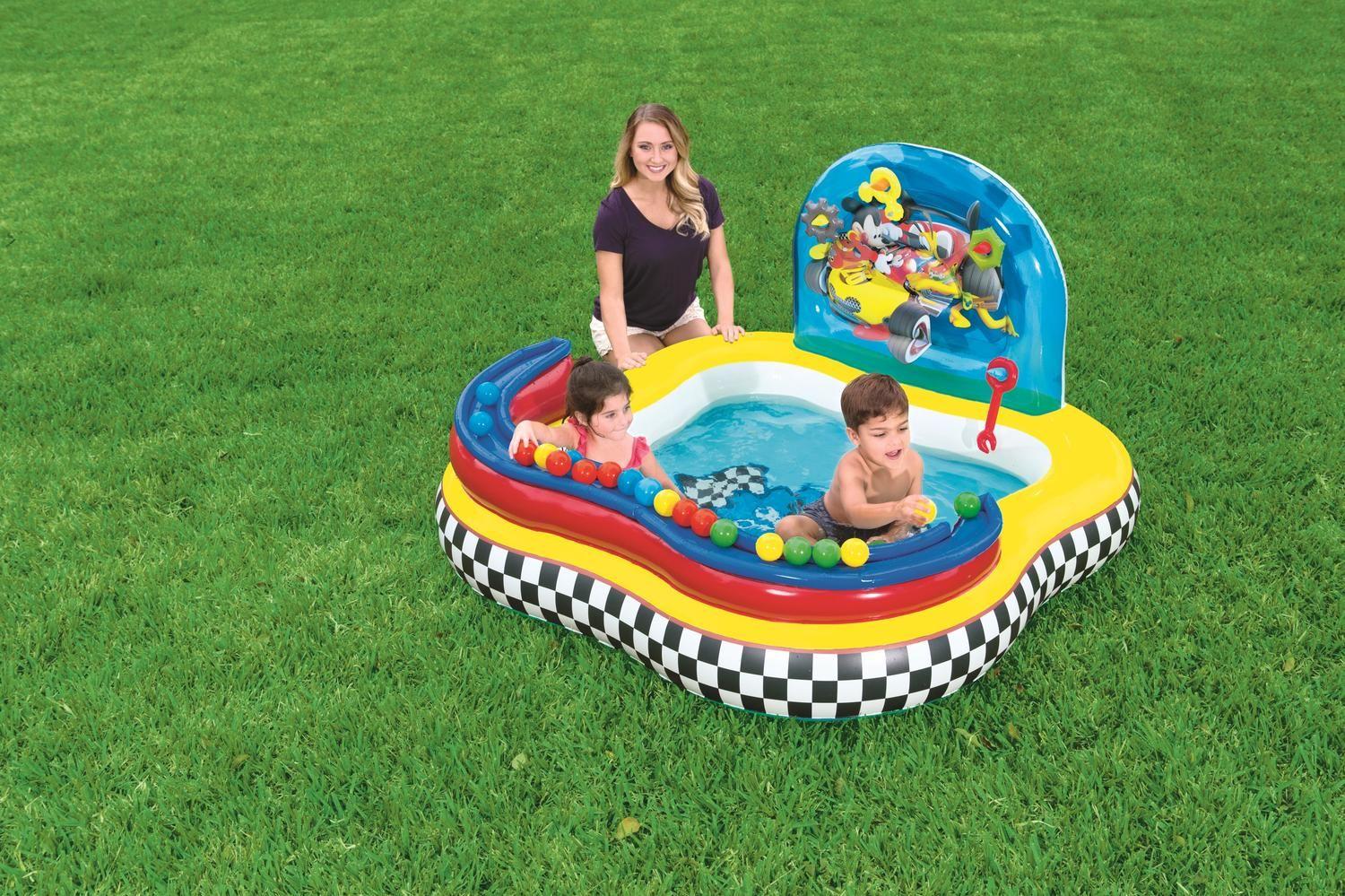 Piscina Y Juegos Inflable Mickey Con Pelotas 1.60X 1.60M-2