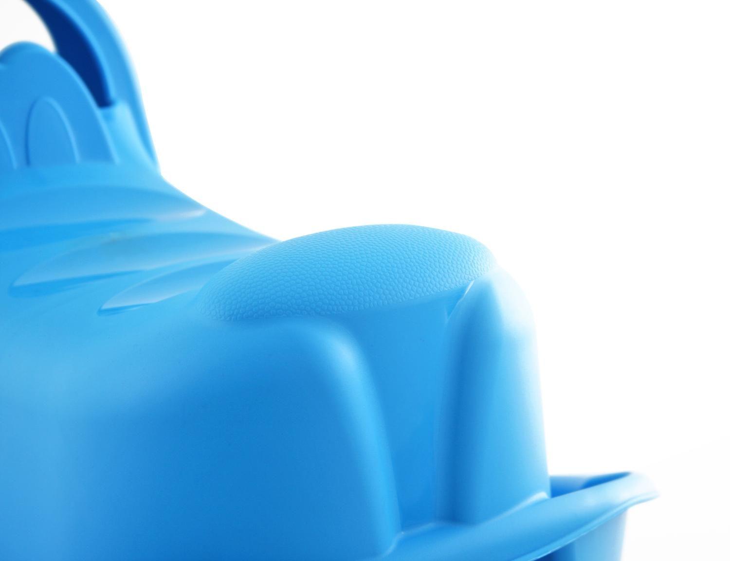 Balancin Triple Para Niños Sube y Baja Perro Azul 103x35x43cm-2