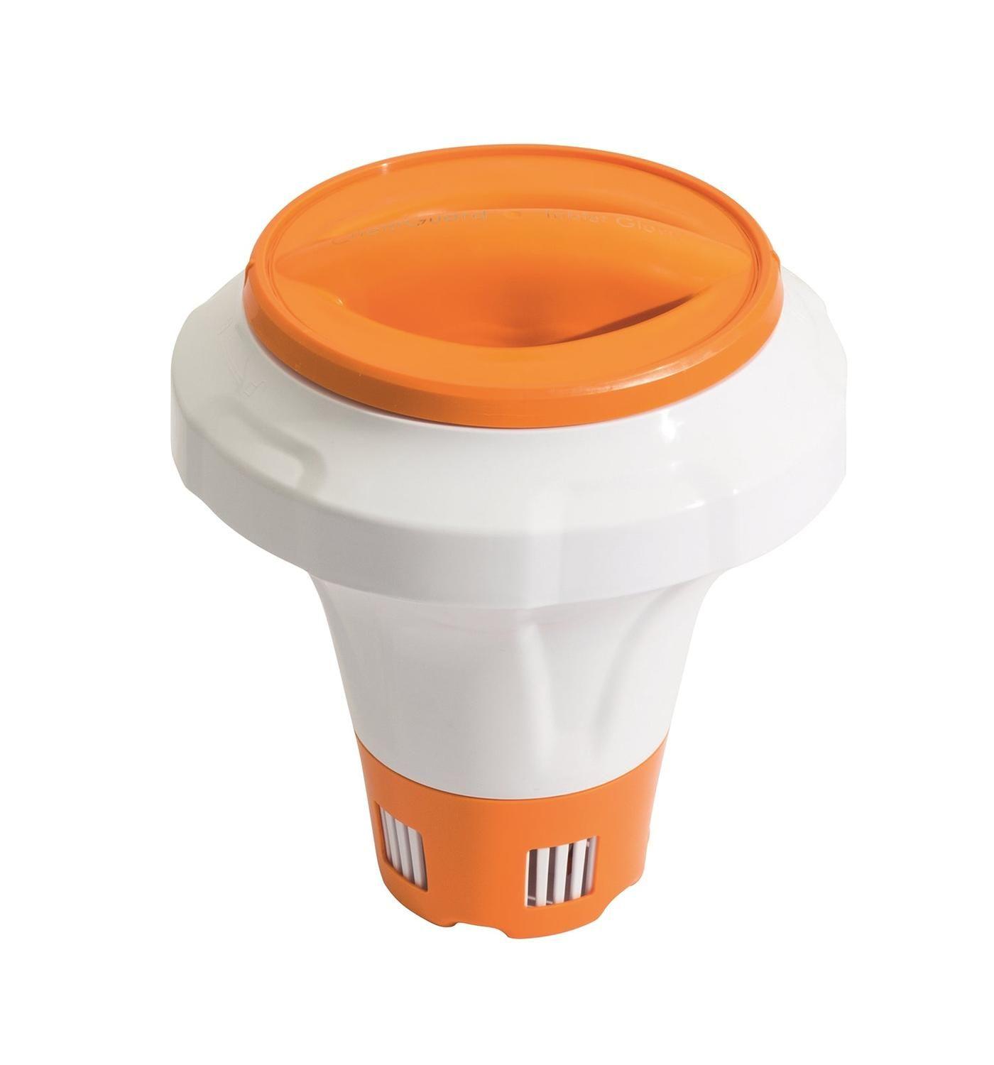 Porta Cloro Flotante Flowclear™ 21.0Cm Con Guante Chemguard ™ Bestway-1