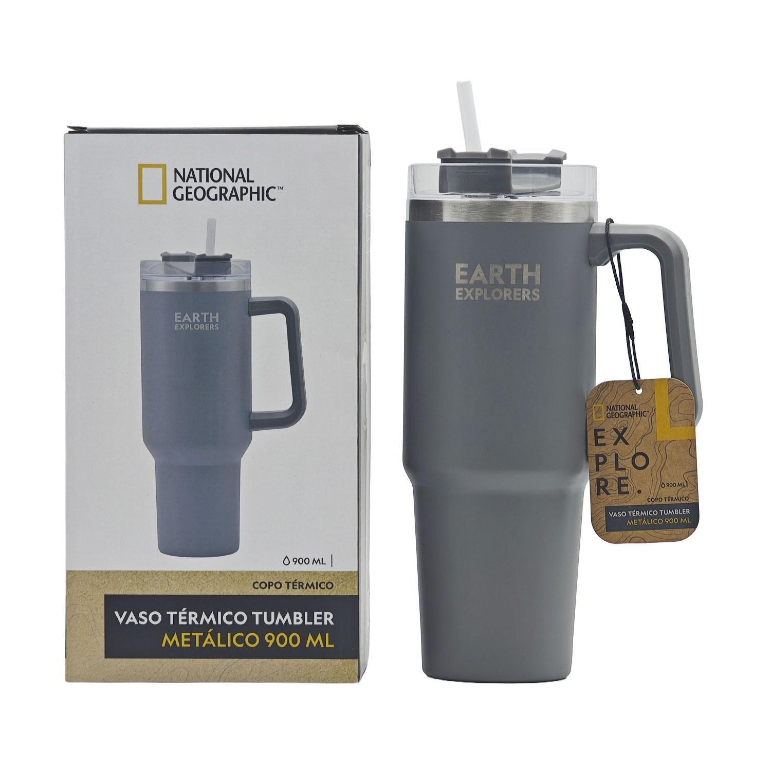 Botella Vaso Termico Mango 900ML Gris National Geographic-4