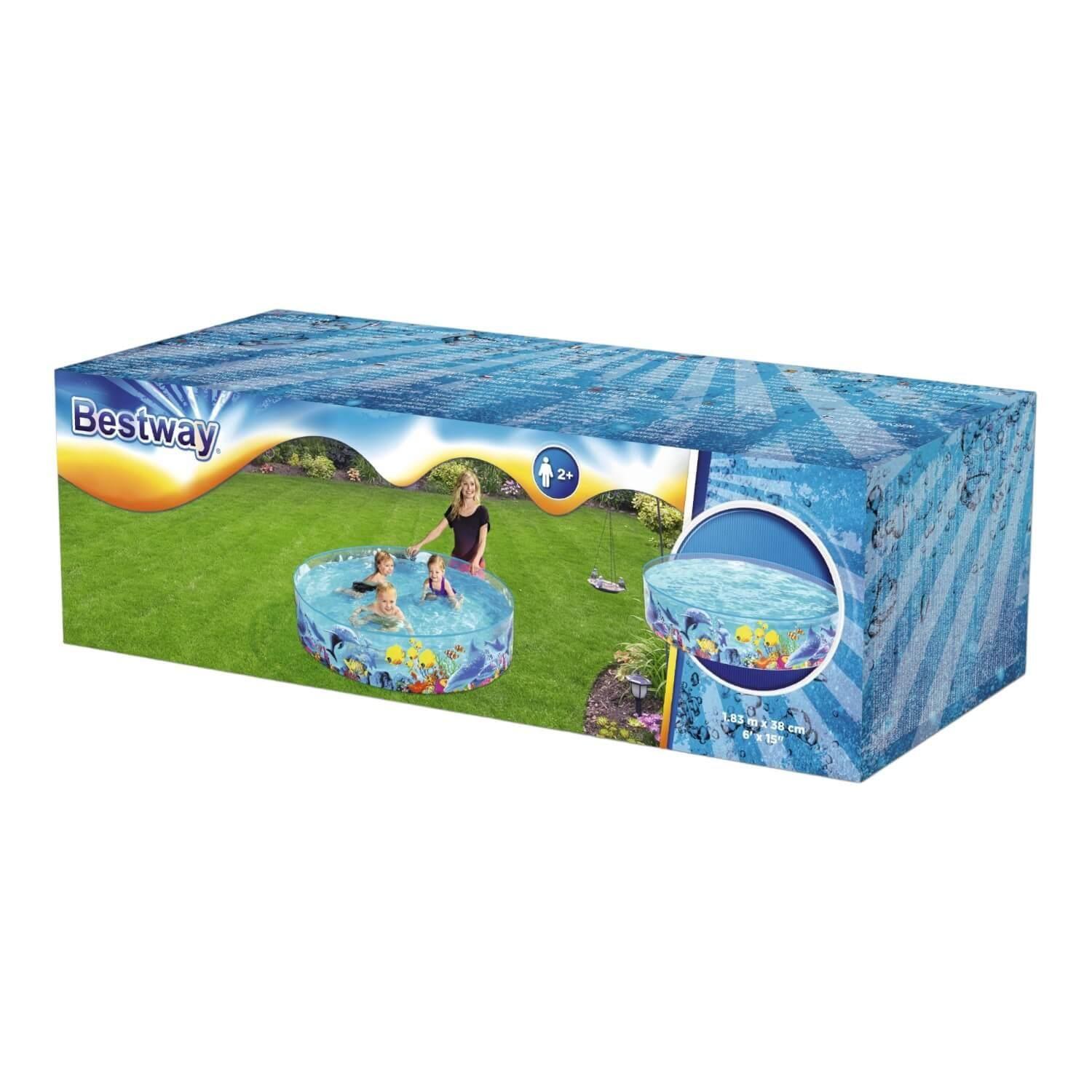 Piscina BEstway Semi Rigida para niños 1.83MX38Cm-2