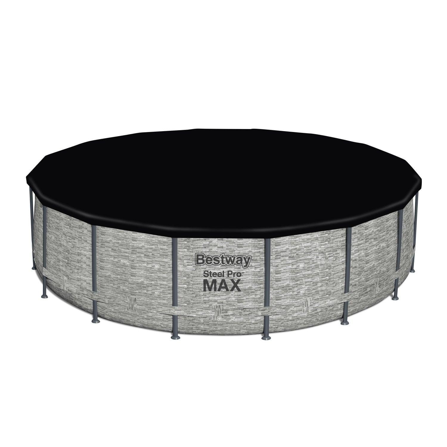 Piscina Bestway Redonda SteelPro Max Gris Piedra 4.88MX1.22M-3