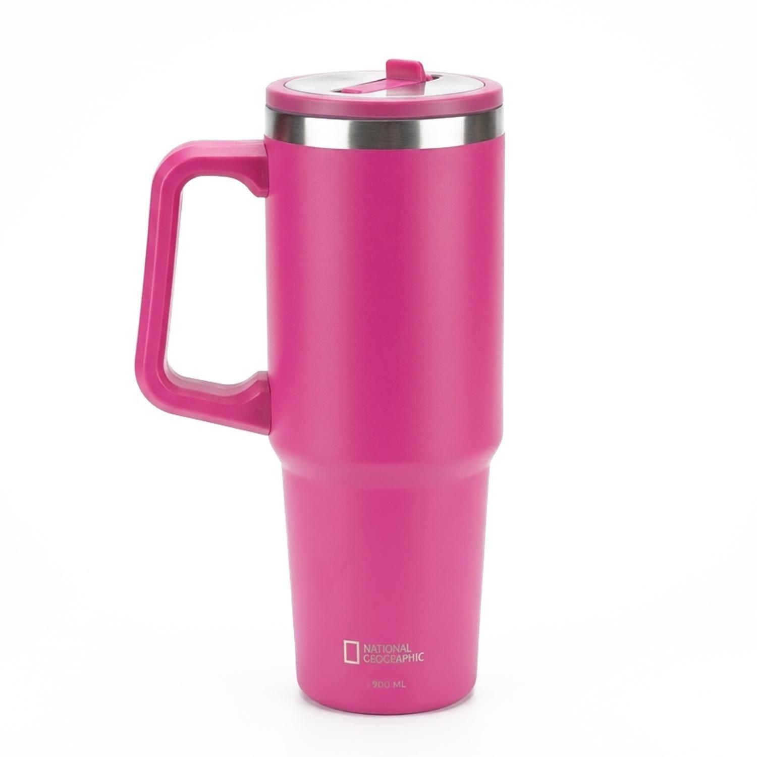 Botella Vaso Termico Mango 900ml Fucsia National Geographic-0