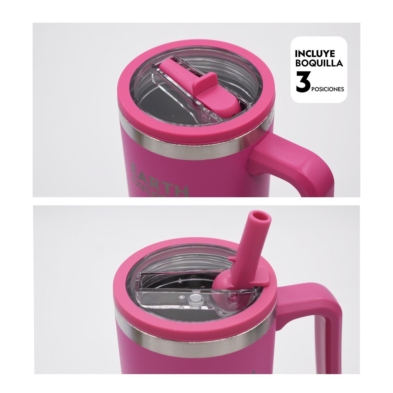 Botella Vaso Termico Mango 900ml Fucsia National Geographic-1