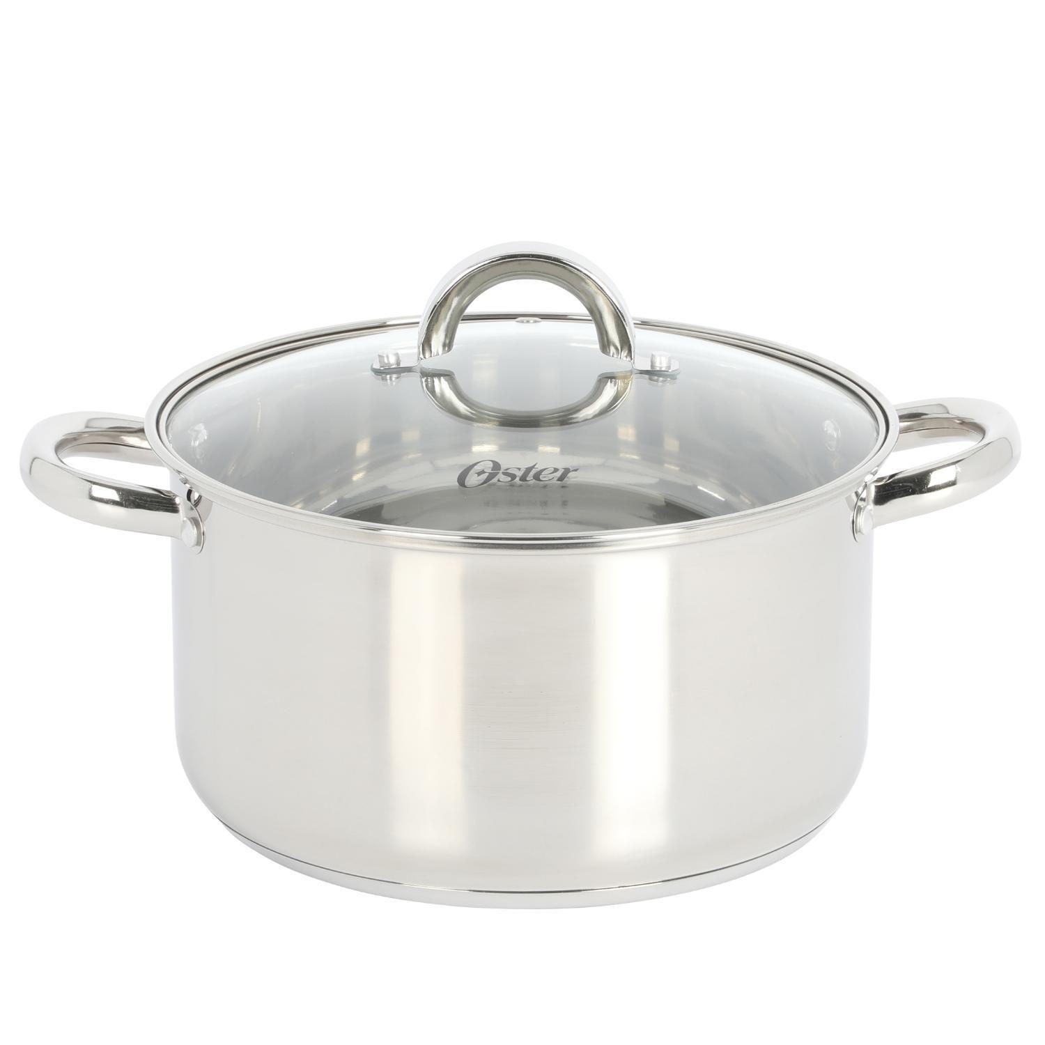 Batería de cocina acero inox Sangerfield 12 piezas Oster-2