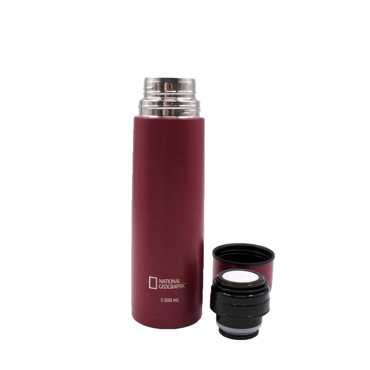 Termo Bala Metálico Rojo 500ml National Geographic-2