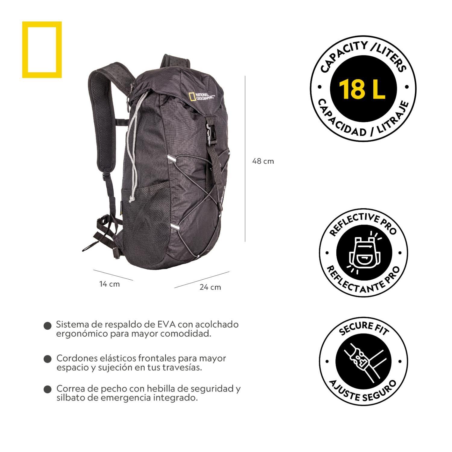 Mochila Logan Negro 18 Litros National Geographic-7