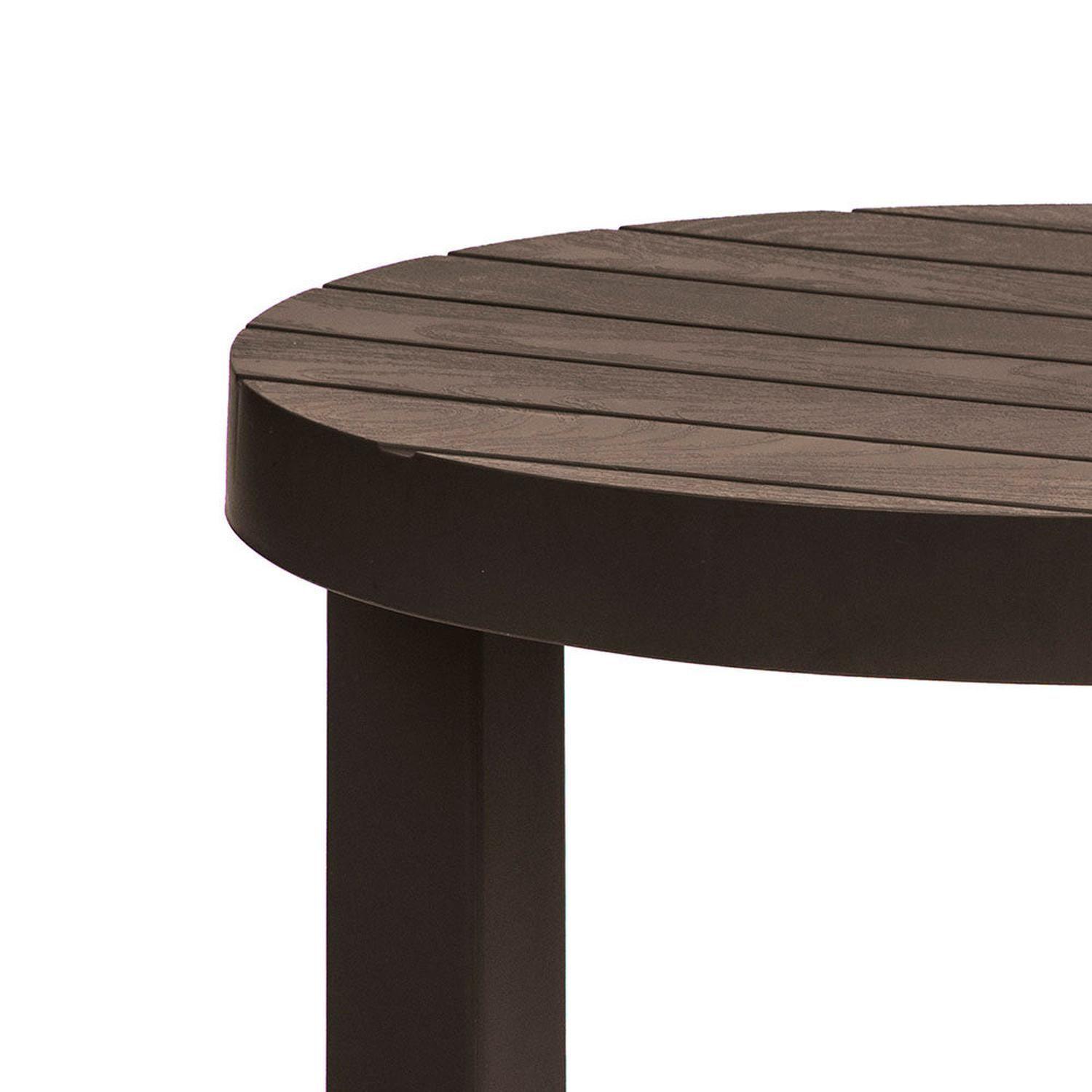 Mesa Plastico Redonda Café 60 cm Baru Rimax-2