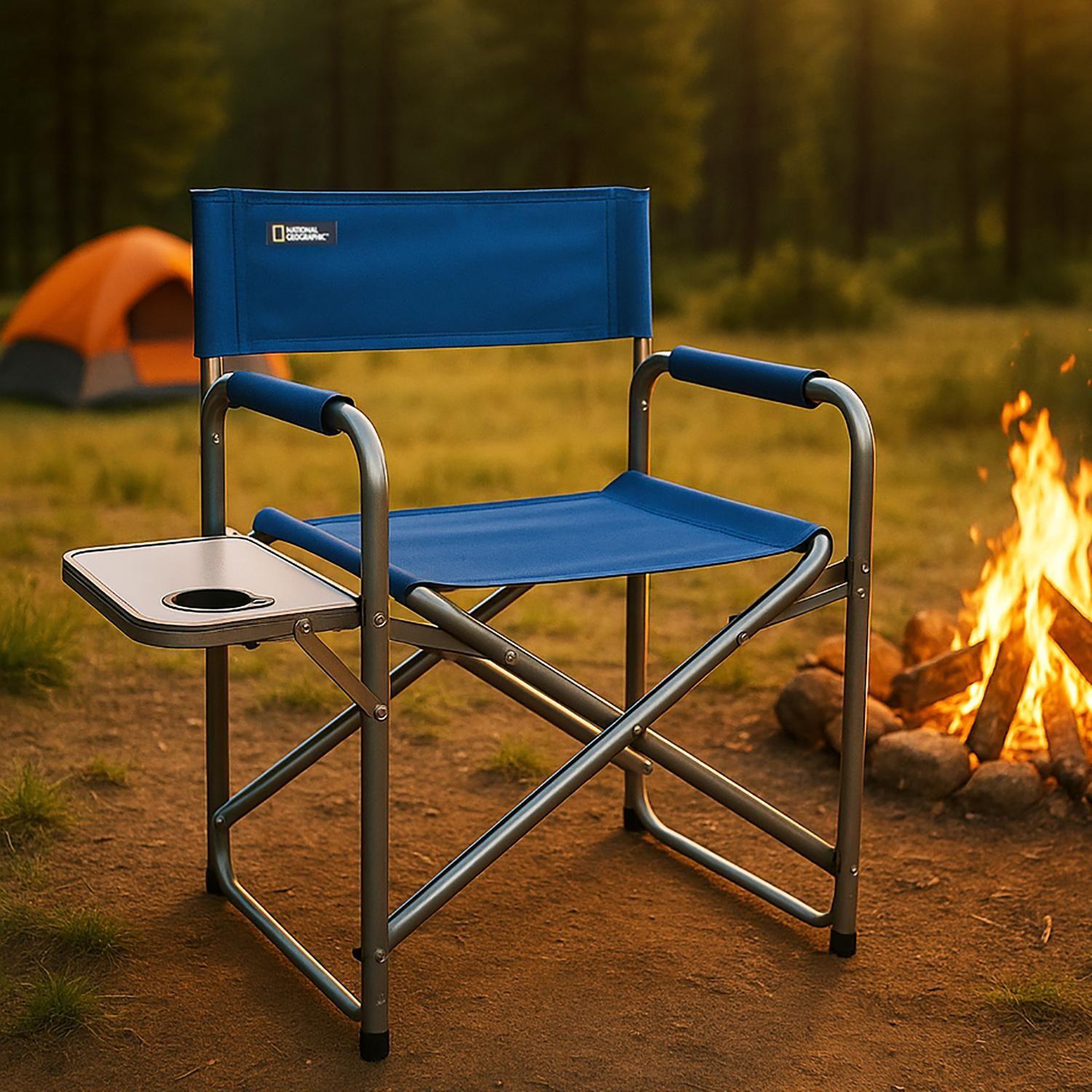 Silla Mesa Plegable Camping Director Adventure Azul Nat Geo-4