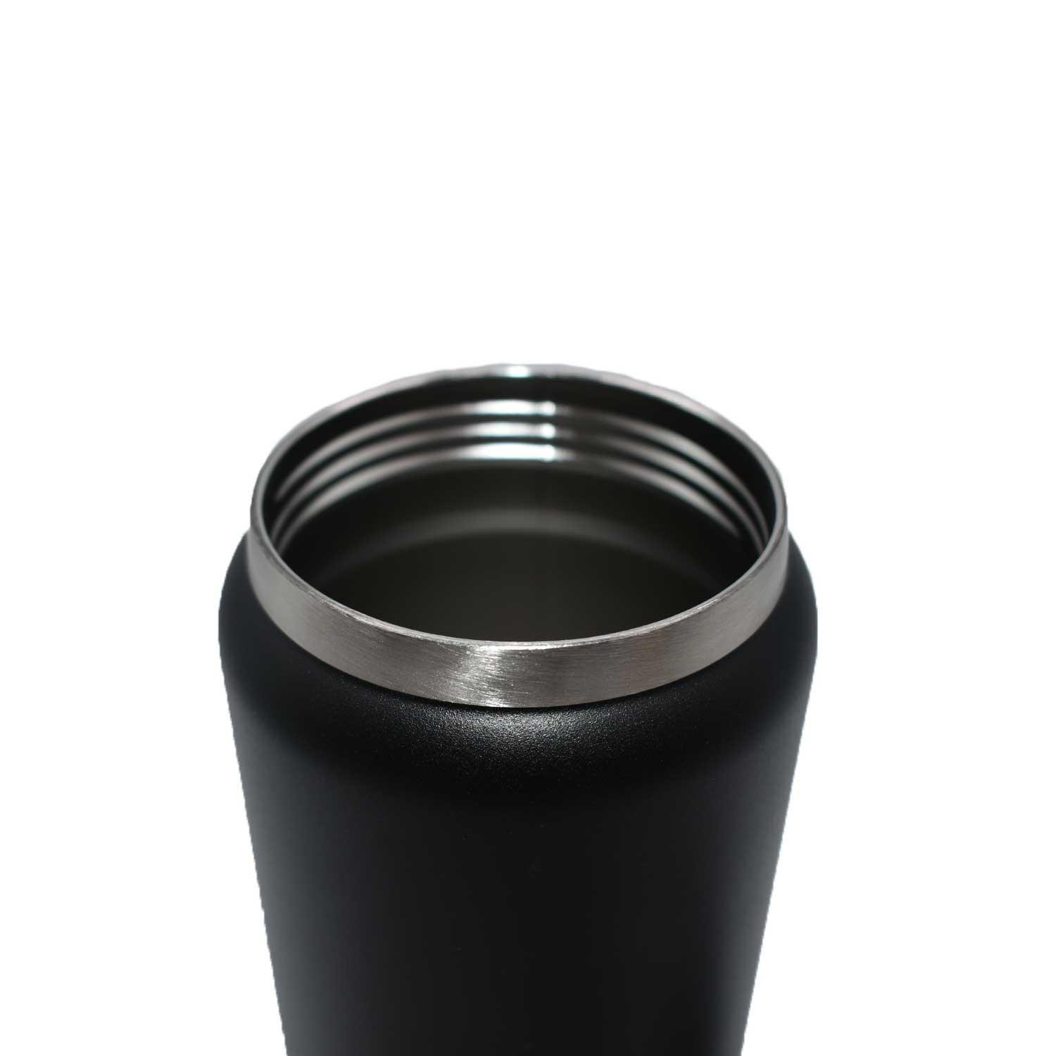 Botella Metálica Térmica Doble Boca Ajustable Angosta y Ancha 800ml Negro-4