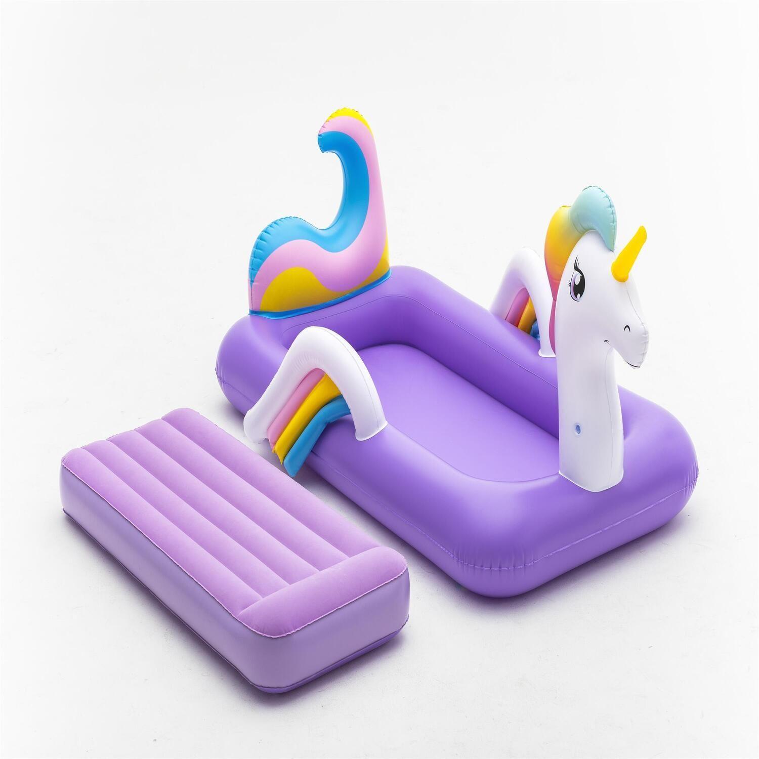 Cama Infantil Inflable Unicornio 1.96MX1.04MX84Cm Bestway-1