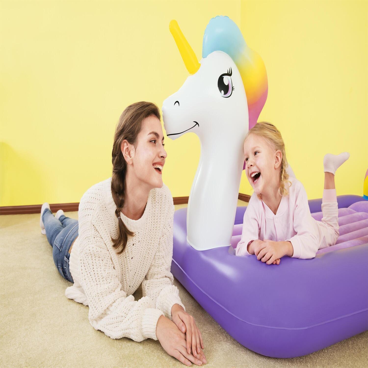 Cama Infantil Inflable Unicornio 1.96MX1.04MX84Cm Bestway-3
