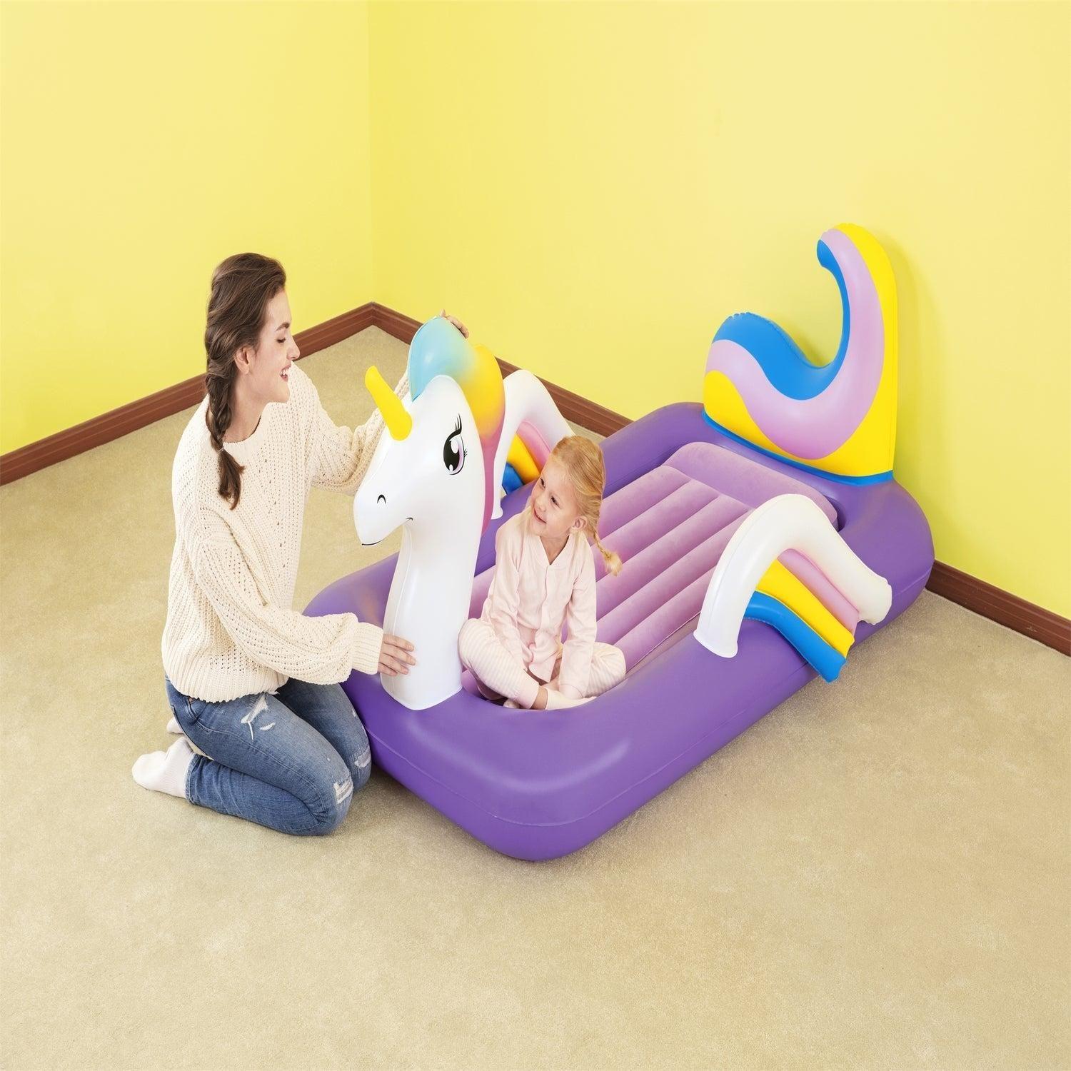 Cama Infantil Inflable Unicornio 1.96MX1.04MX84Cm Bestway-4