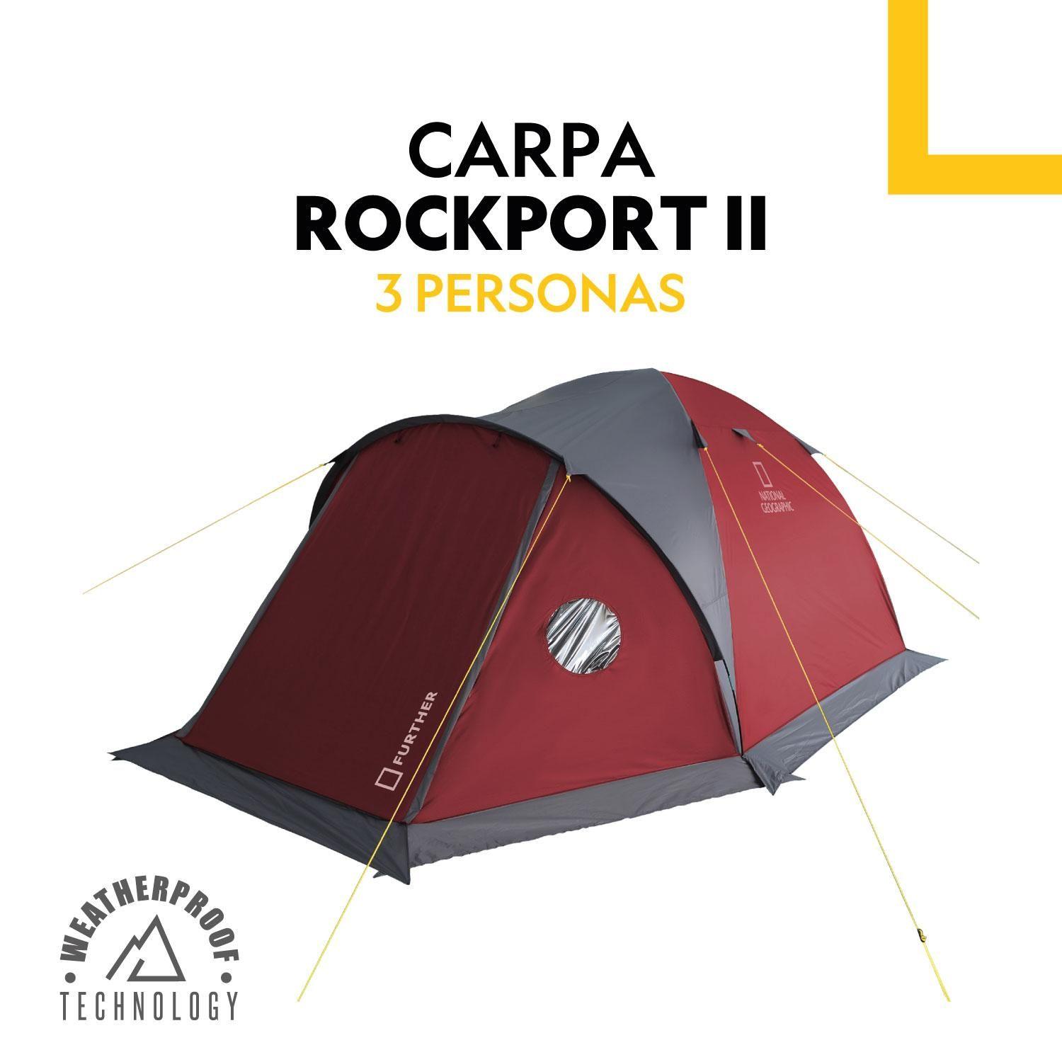 Carpa Camping 3 Personas Rockport National Geographic-3