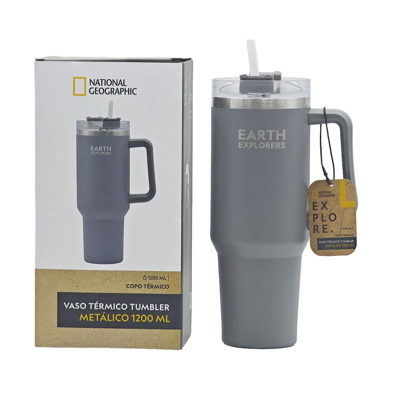Botella Vaso Termico Mango 1,2L Gris National Geographic-4