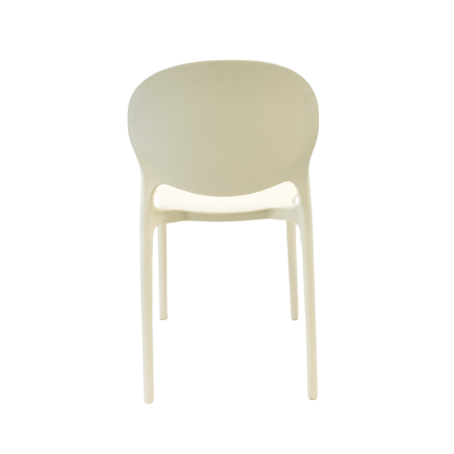 Silla Plástico Apilable Deco Berlín Blanca Escandinavia-2