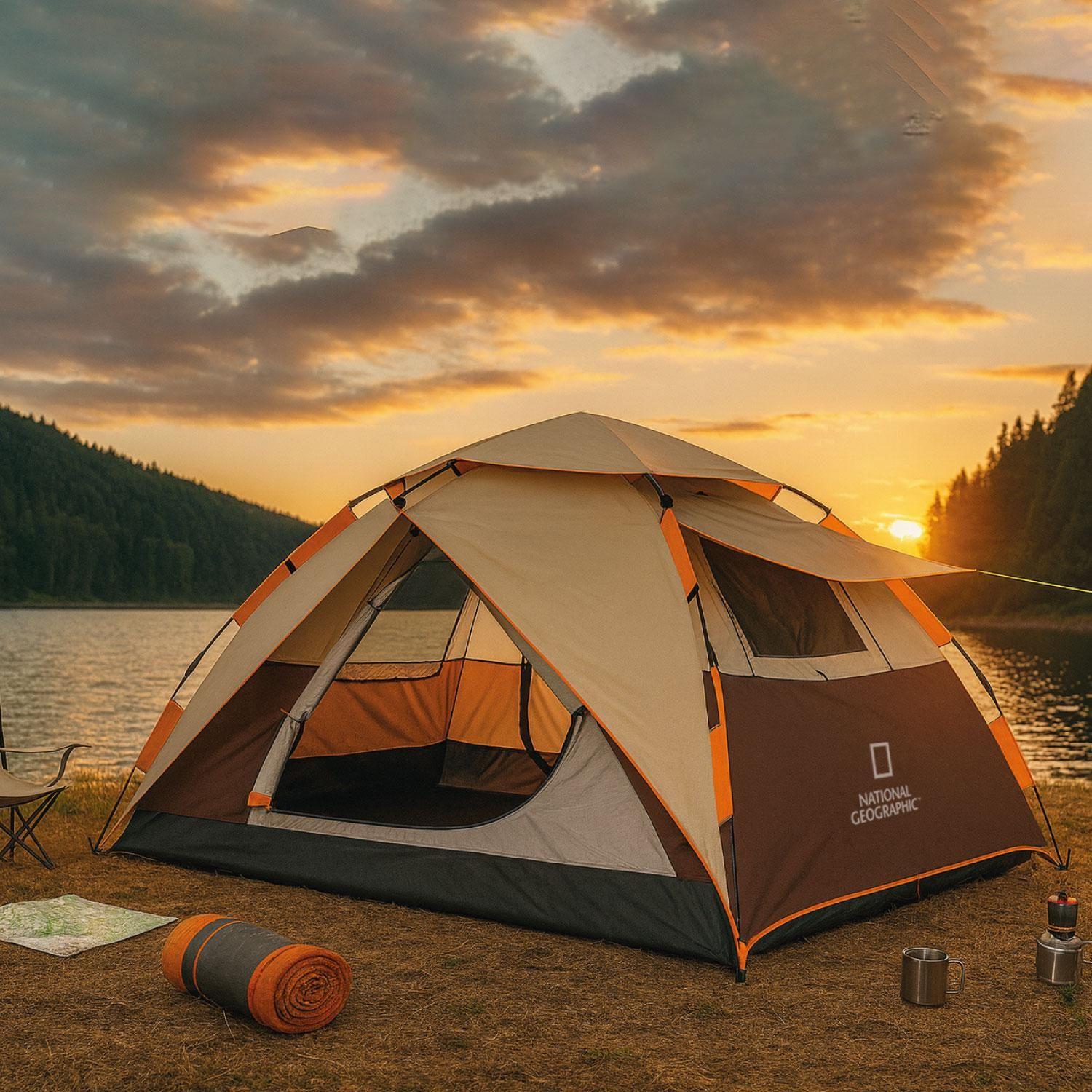 Carpa Camping Automatica 4 Pers. Fiordland Café Nat Geo-5