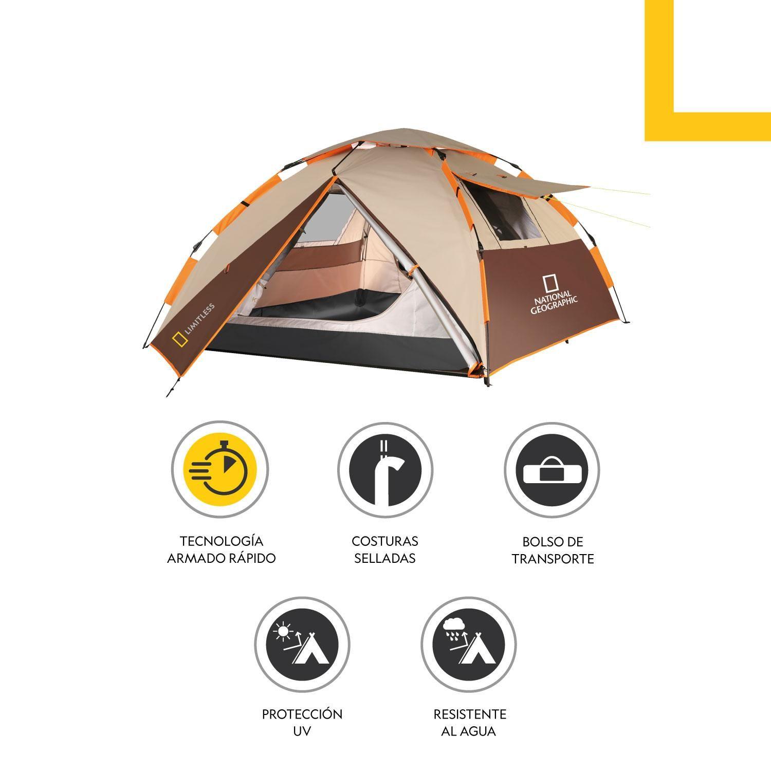 Carpa Camping Automatica 4 Pers. Fiordland Café Nat Geo-2