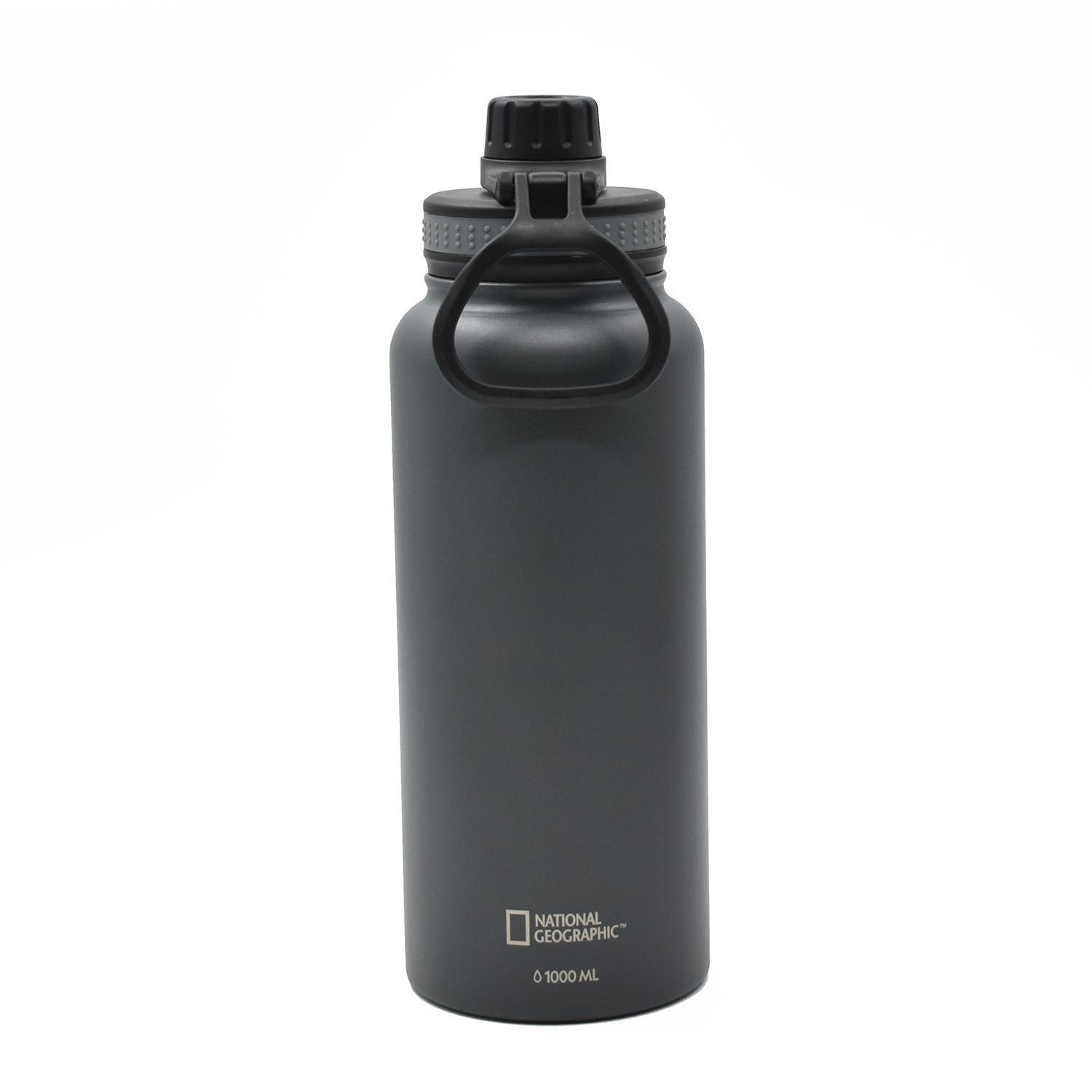 Botella Metálica Térmica Insulada 900ml Gris NatGeo-3