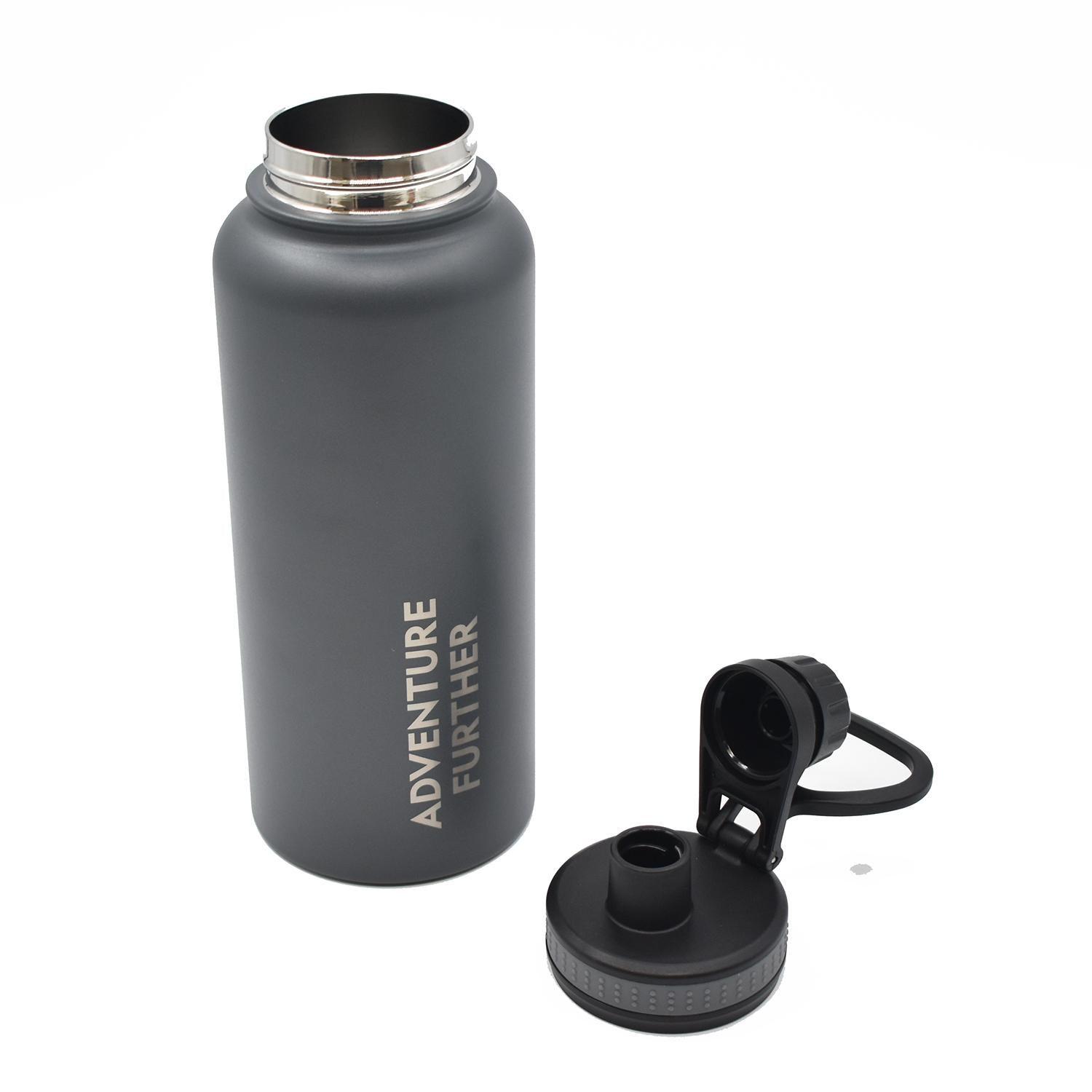 Botella Metálica Térmica Insulada 900ml Gris NatGeo-4
