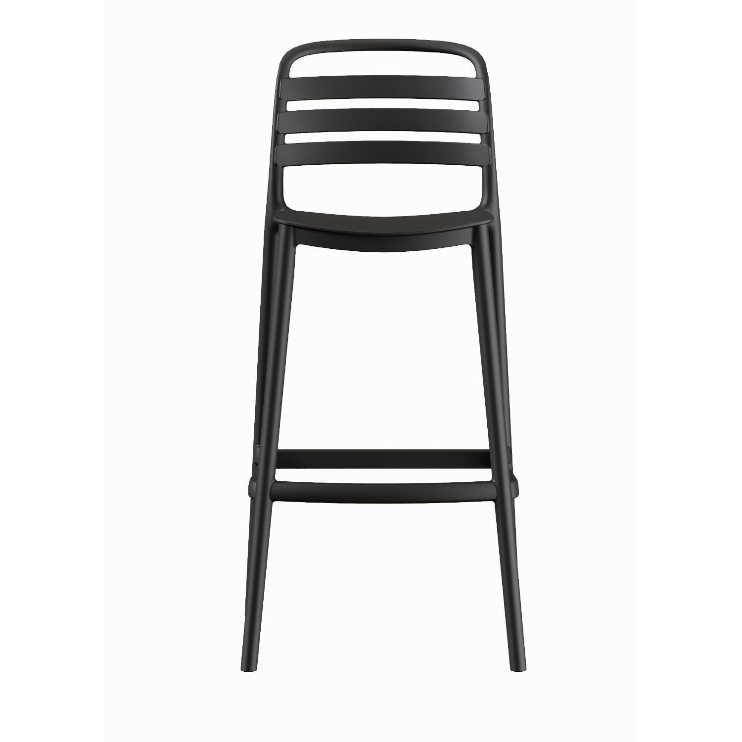 Piso Silla taburete alta bar cocina Ragnar 75cm Negra-3