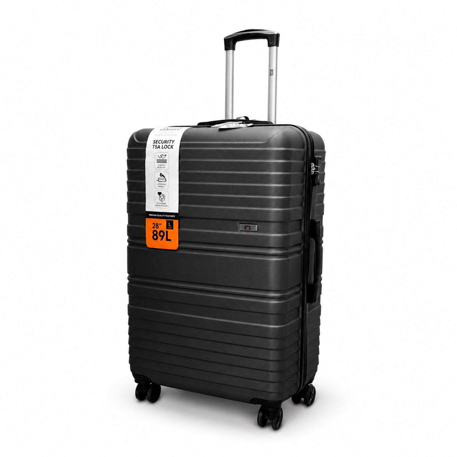 Maleta North Pak Rigida Resistente Ultraliviana 28" 89L Gris-0