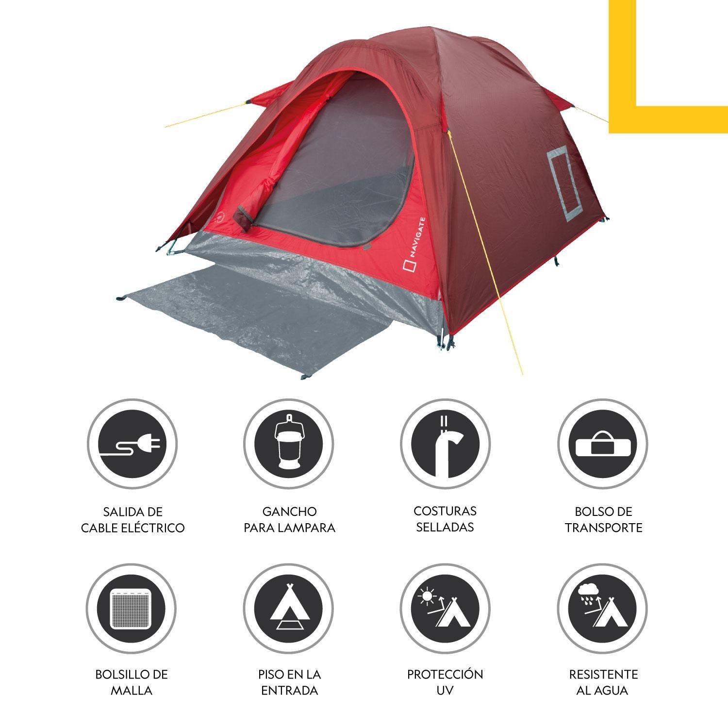 Carpa Camping 2 Personas Fresno National Geographic-4