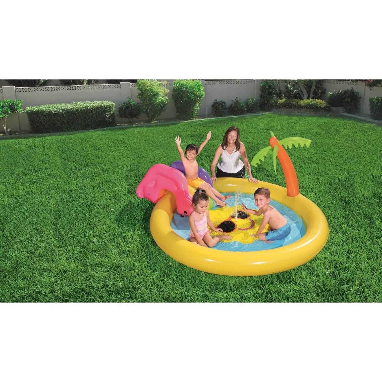 Piscina y juegos inflable Sunnyland Bestway 2.37X2.01X1.04M-6