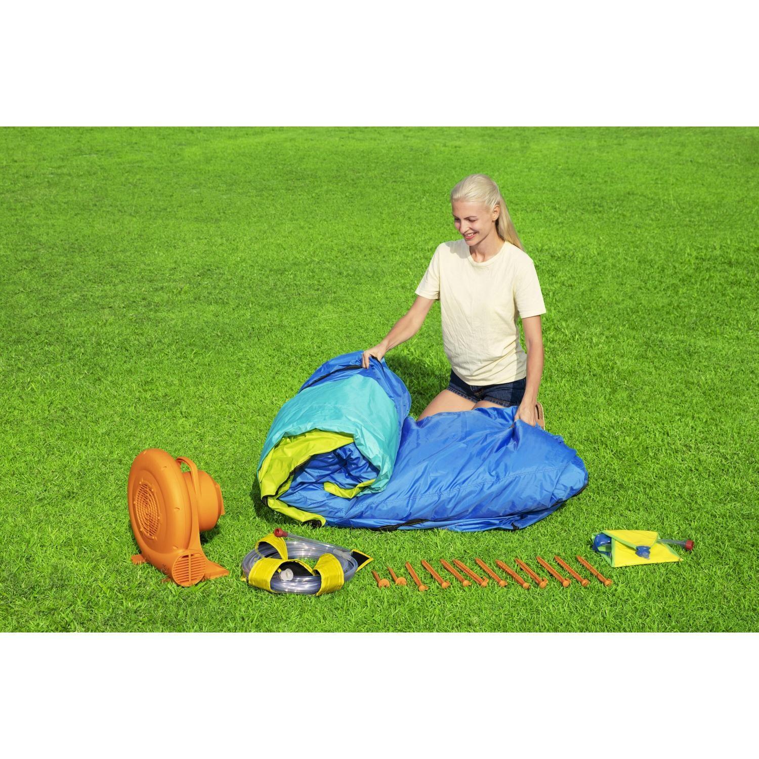 Parque Castillo Tobogan Acuático Inflable Splash Course 7.1mx3.1mx2.65m-3