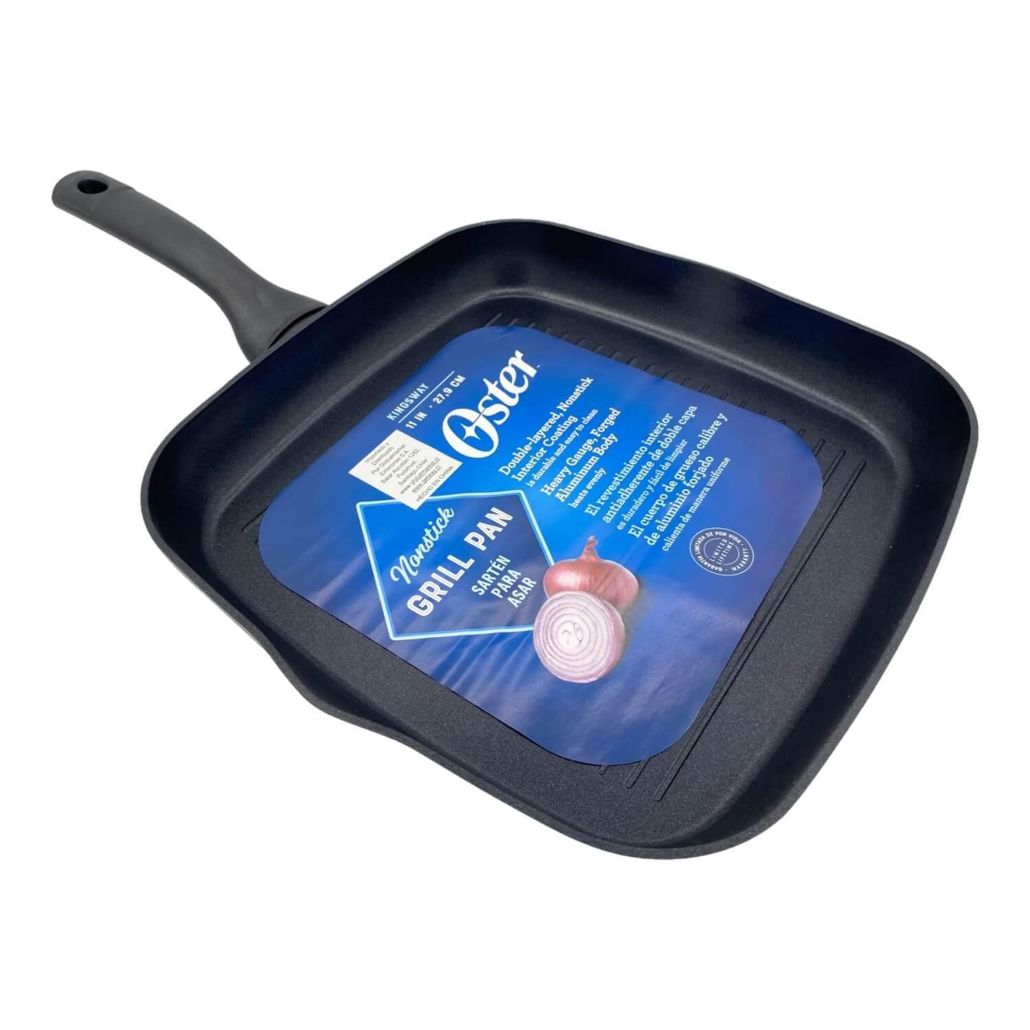 Sartén plancha grill antiadherente 28 cm Kingsway Oster-5