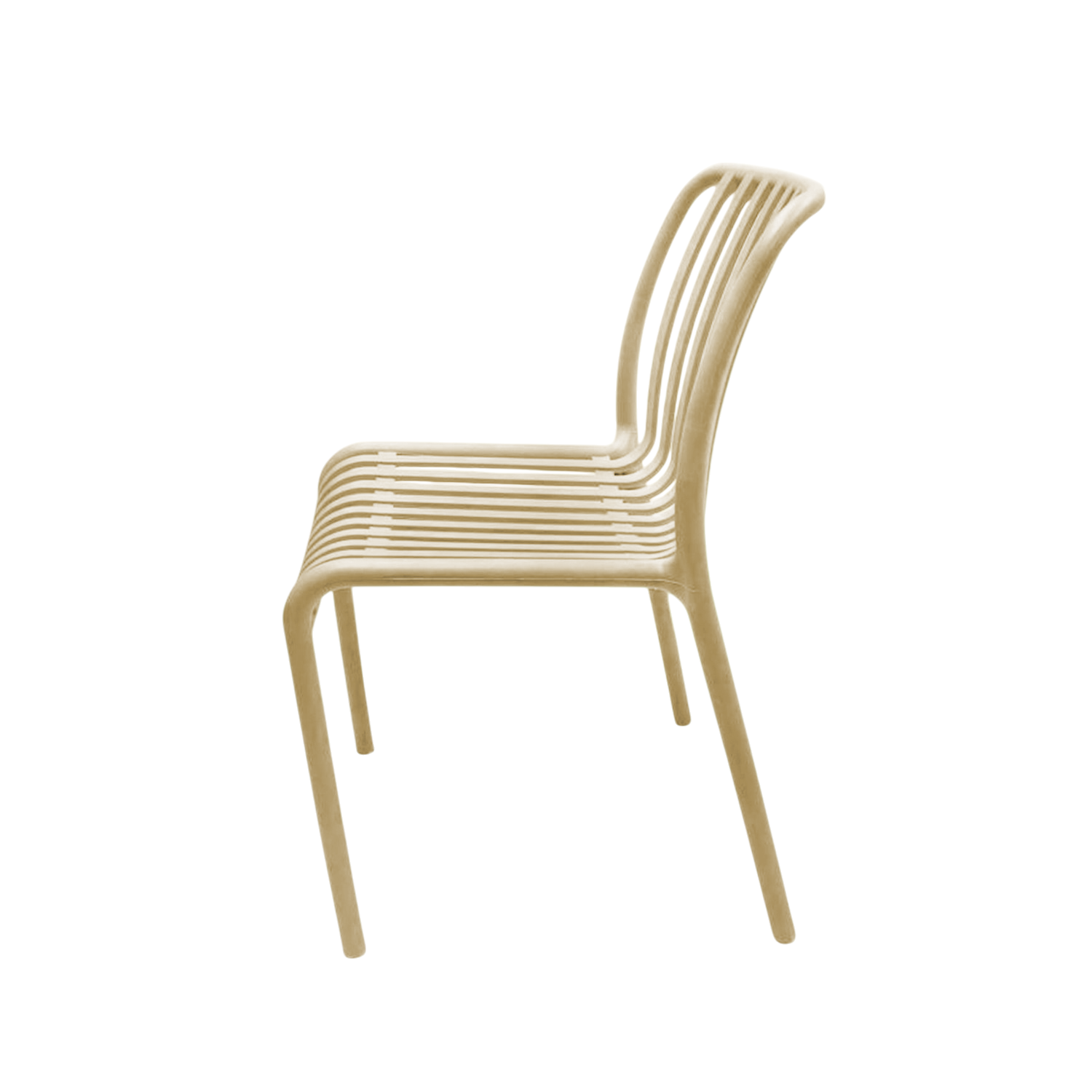 Silla Plástico Apilable Deco Bonn Beige Escandinavia-2