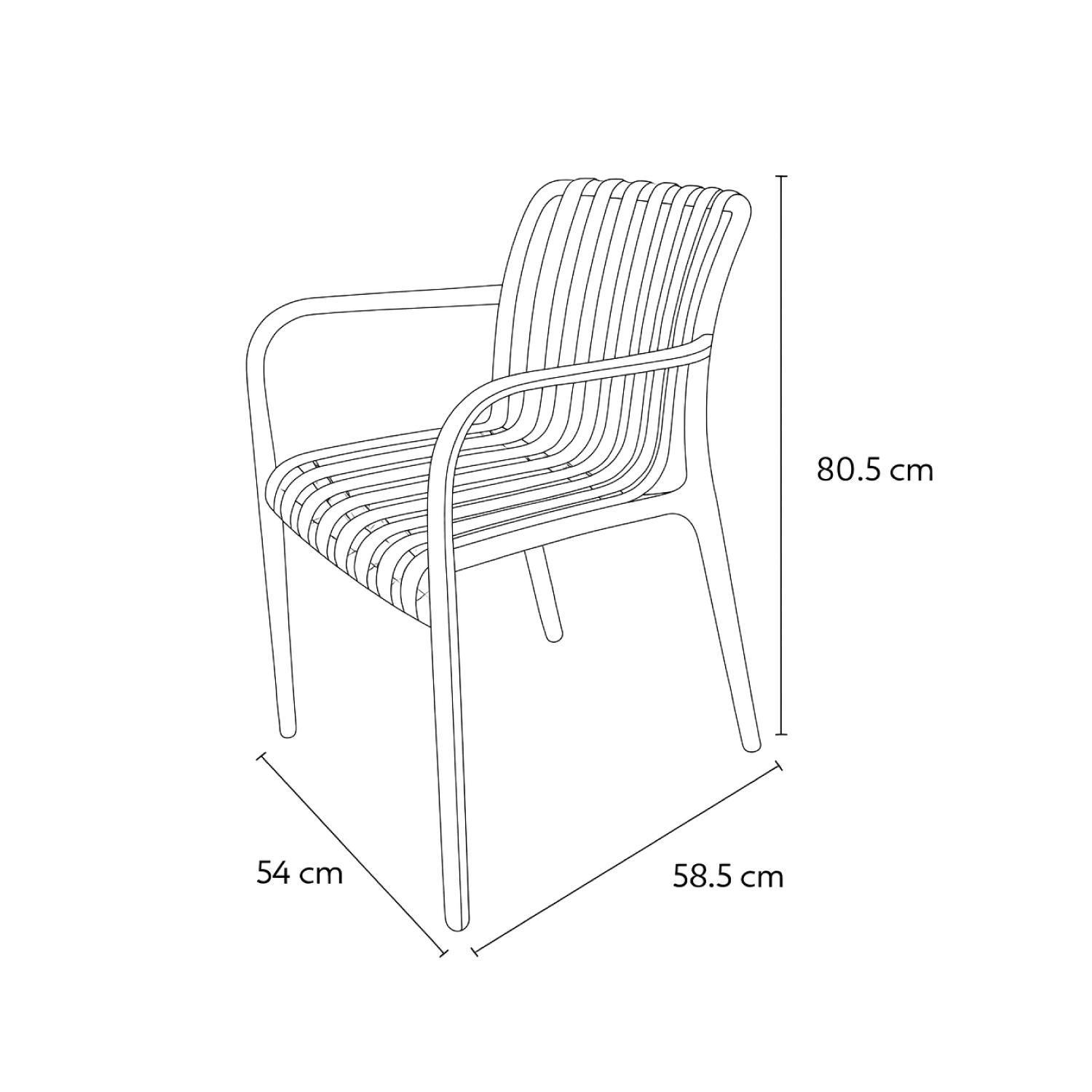 Silla Plástico Apilable Deco Bonn Beige Escandinavia-2