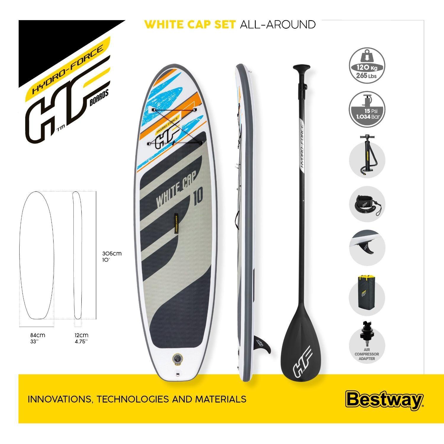 Stand Up Paddle Inflable Cap Set 3.05MX84CmX12Cm Bestway-2