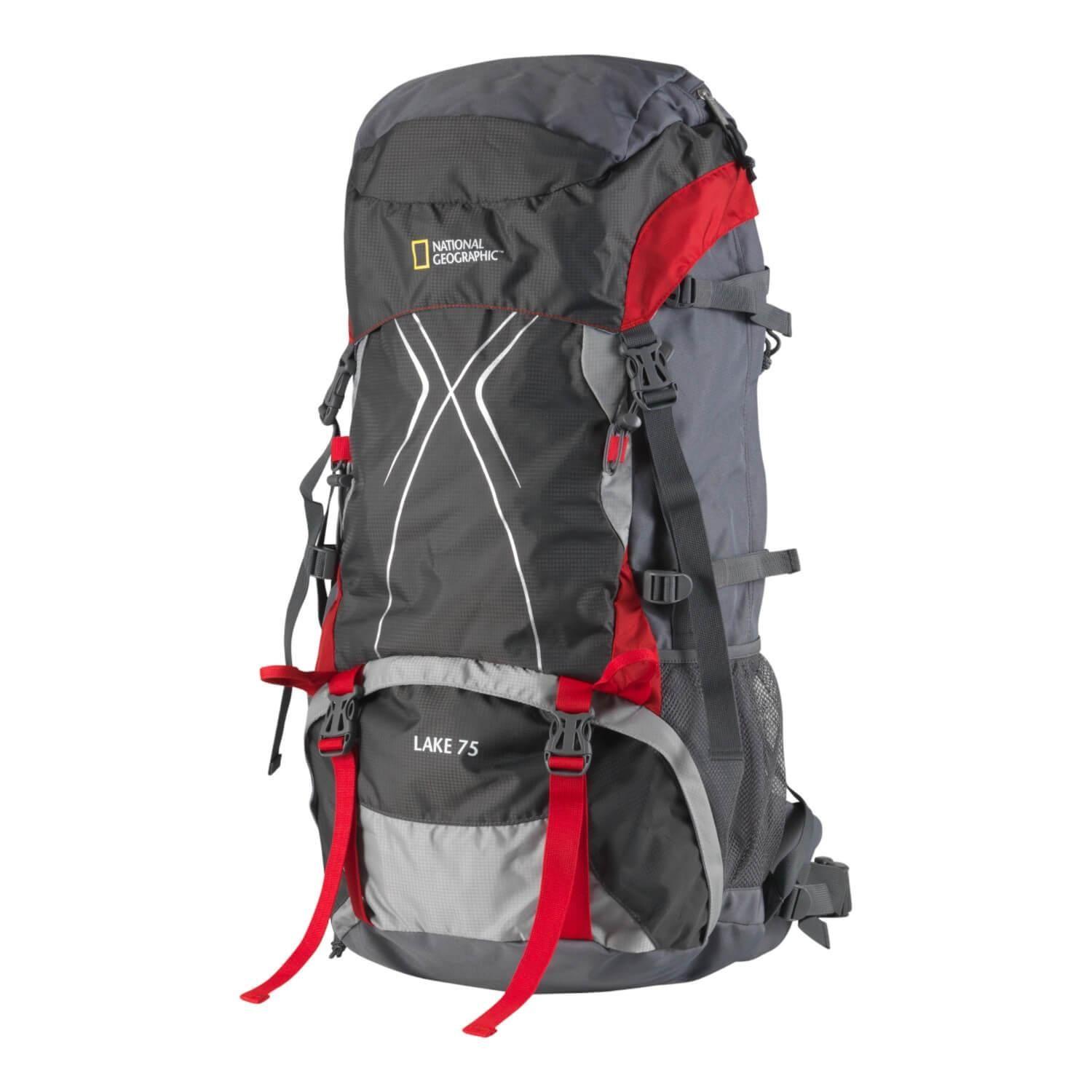 Mochila Camping Lake 75 Litros Negra National Geographic-0
