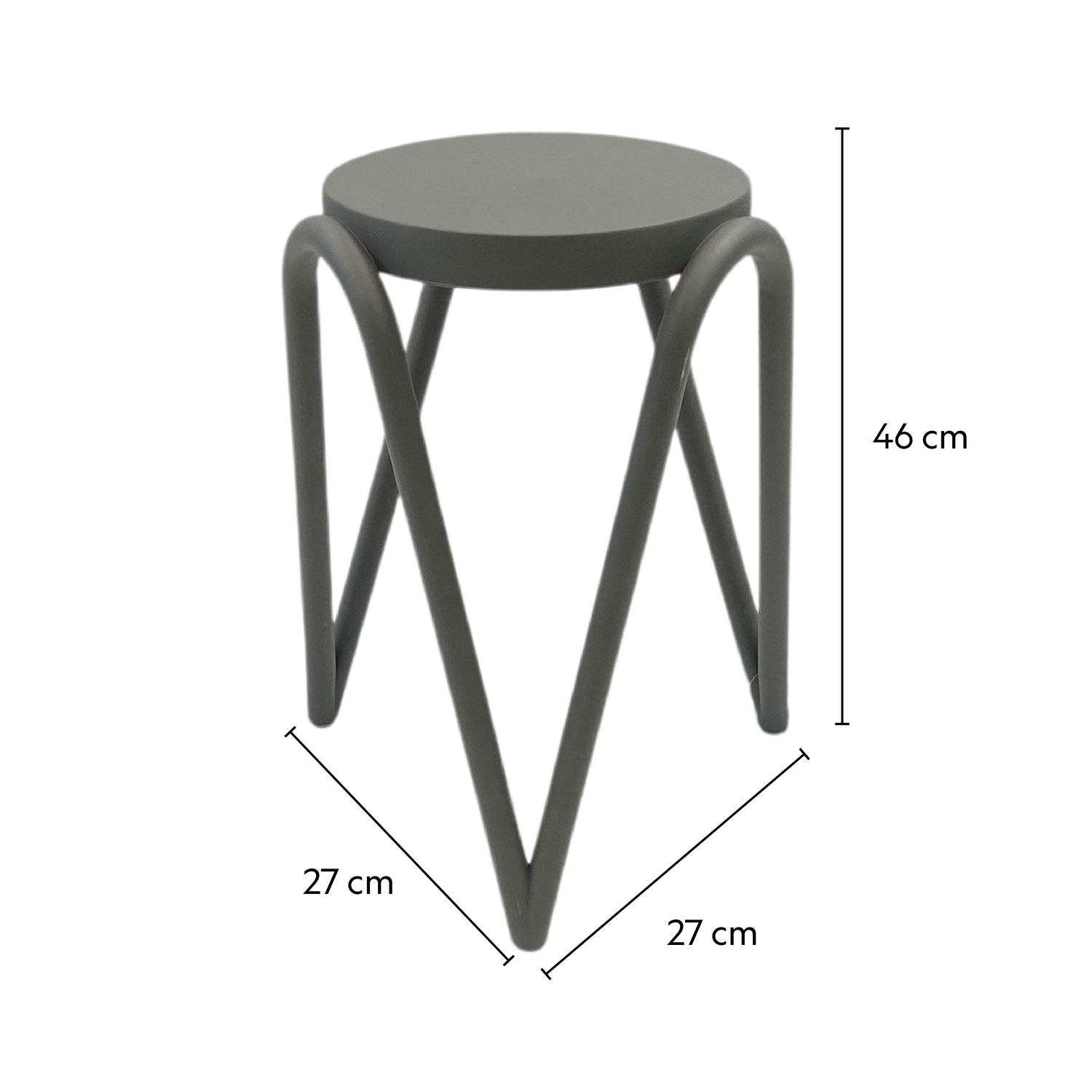 Silla Plástico Apilable Deco Lisboa Gris Escandinavia-4