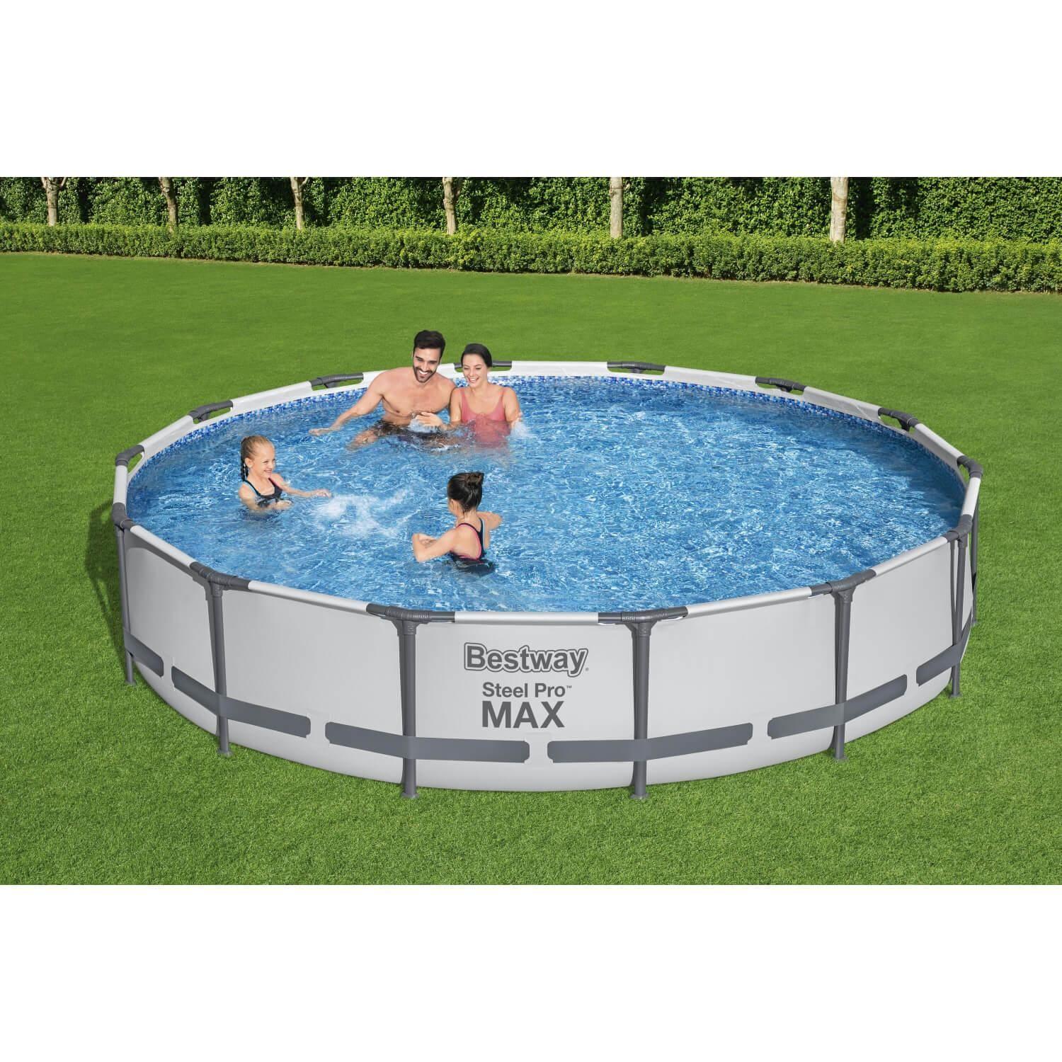 Piscina Bestway Redonda Steel Pro Max con filtro 4.27MX84Cm-8