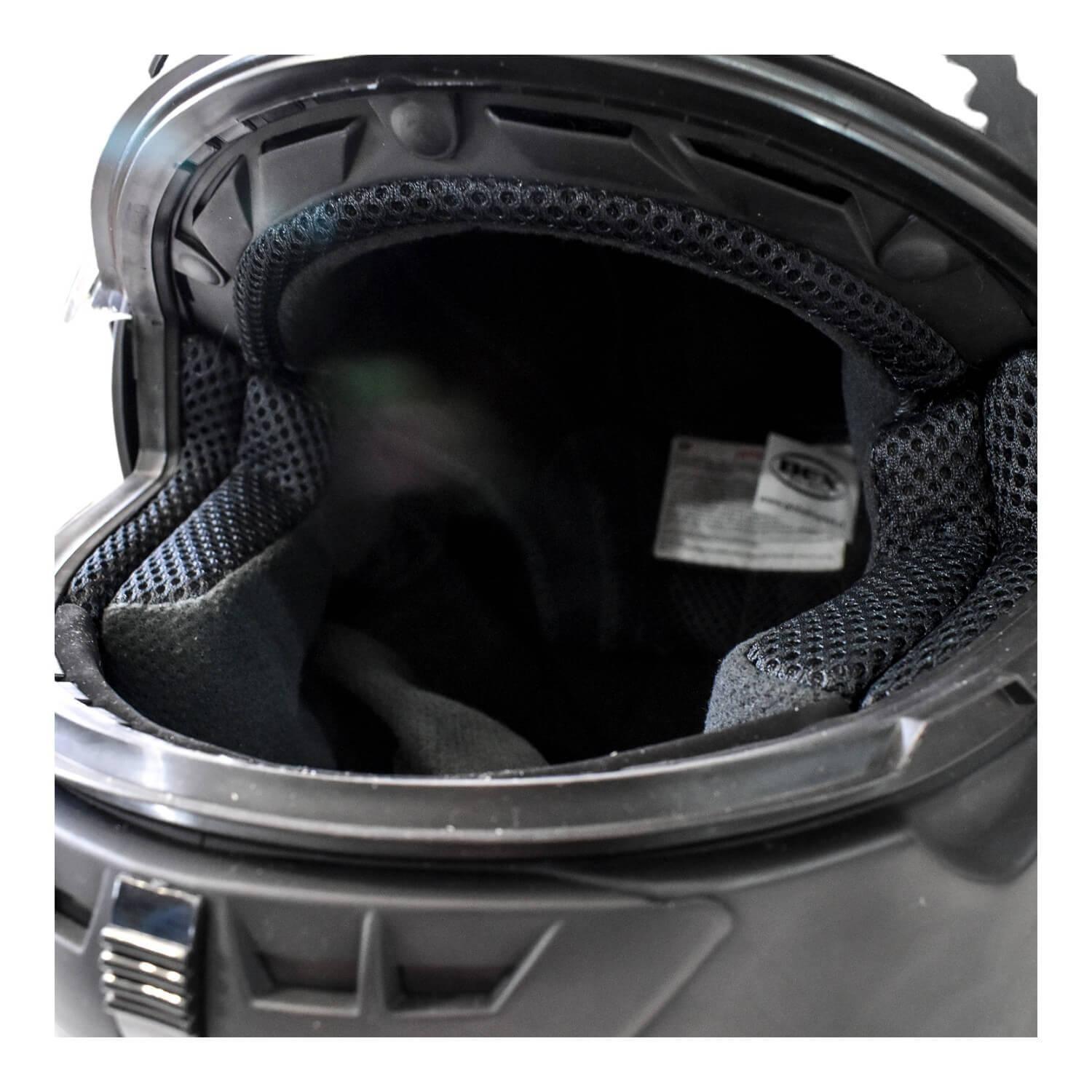 Casco Full Face Bx603 Talla L Color Flat Black Certificado DOT-3