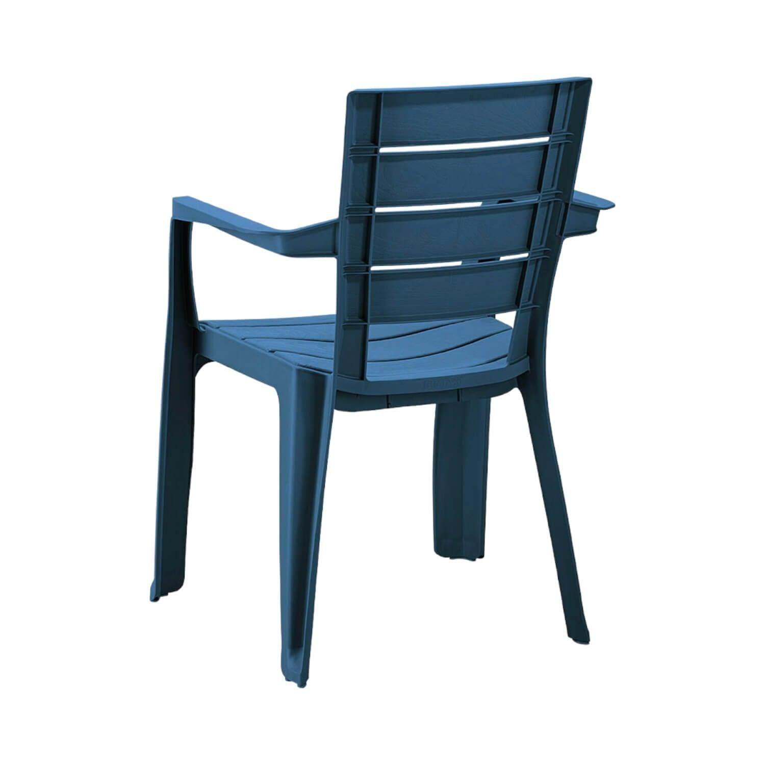 Silla de Terrraza con brazo Azul Baru Rimax-2