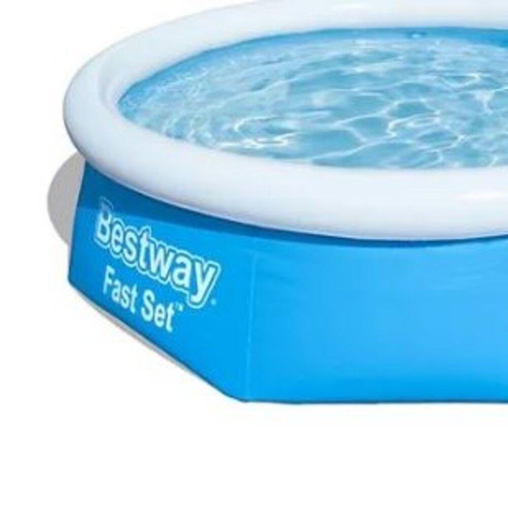 Piscina Bestway Redonda FastSet Fácil Armado 2.44MX66Cm Azul-1