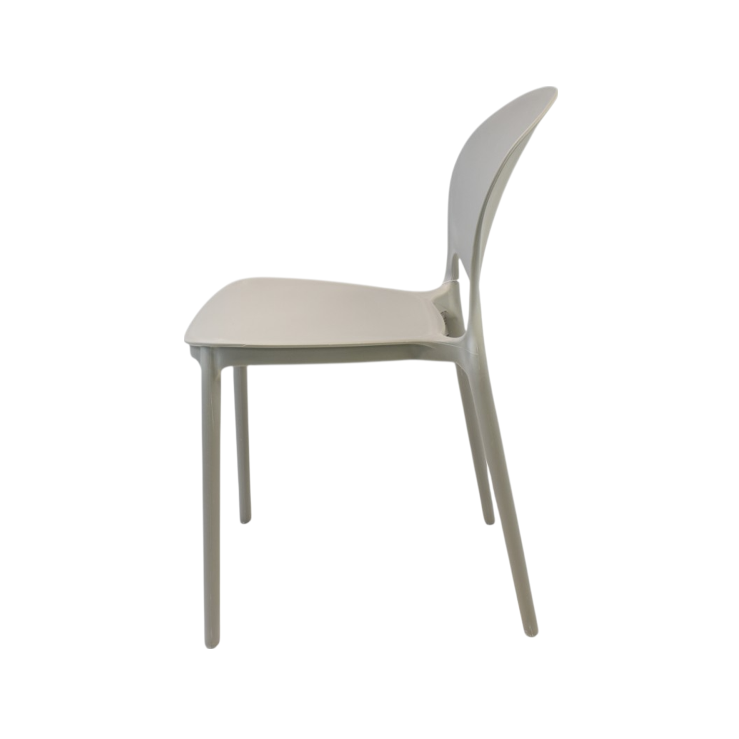 Silla Plástico Apilable Deco Berlín Gris Escandinavia-3