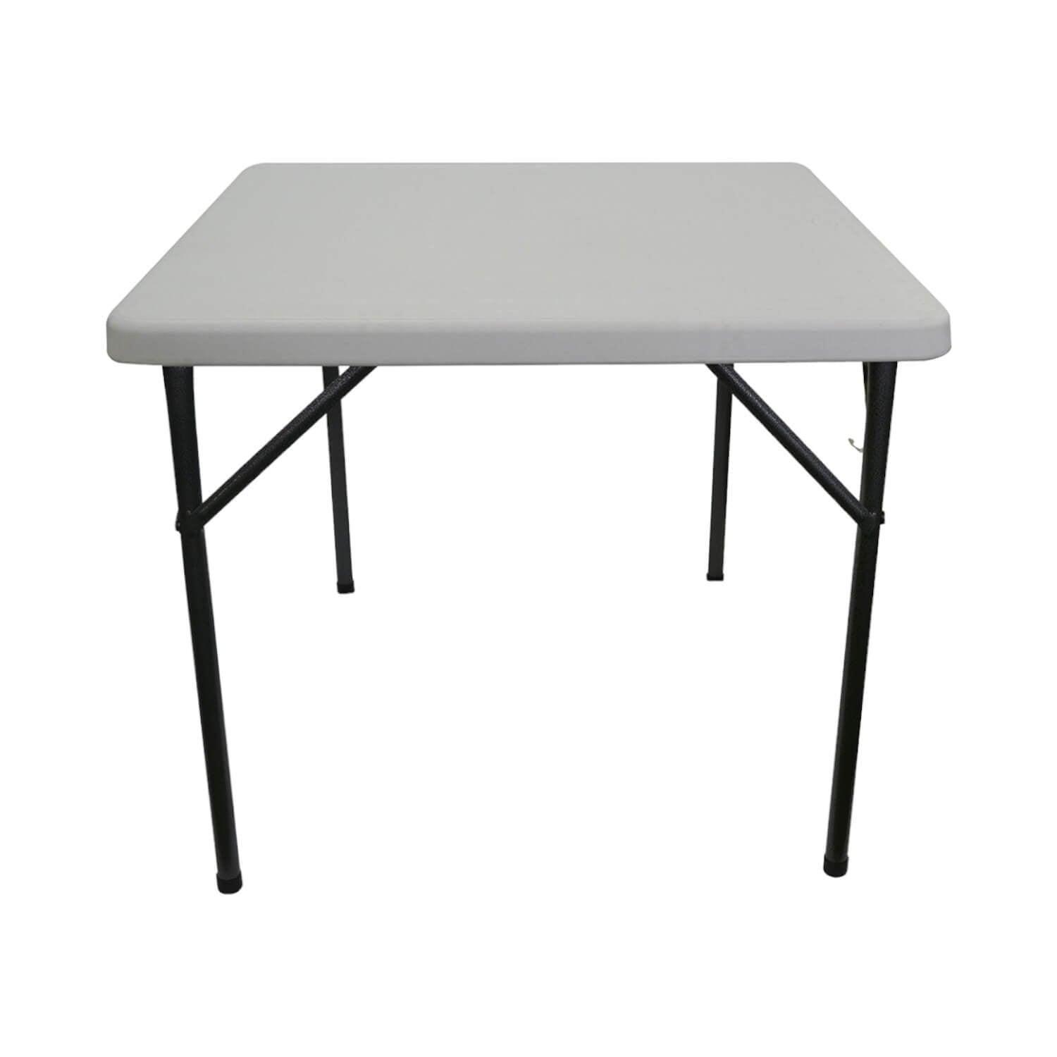 Mesa Plegable Cuadrada 86x86 Cms Blanca Northwest-4