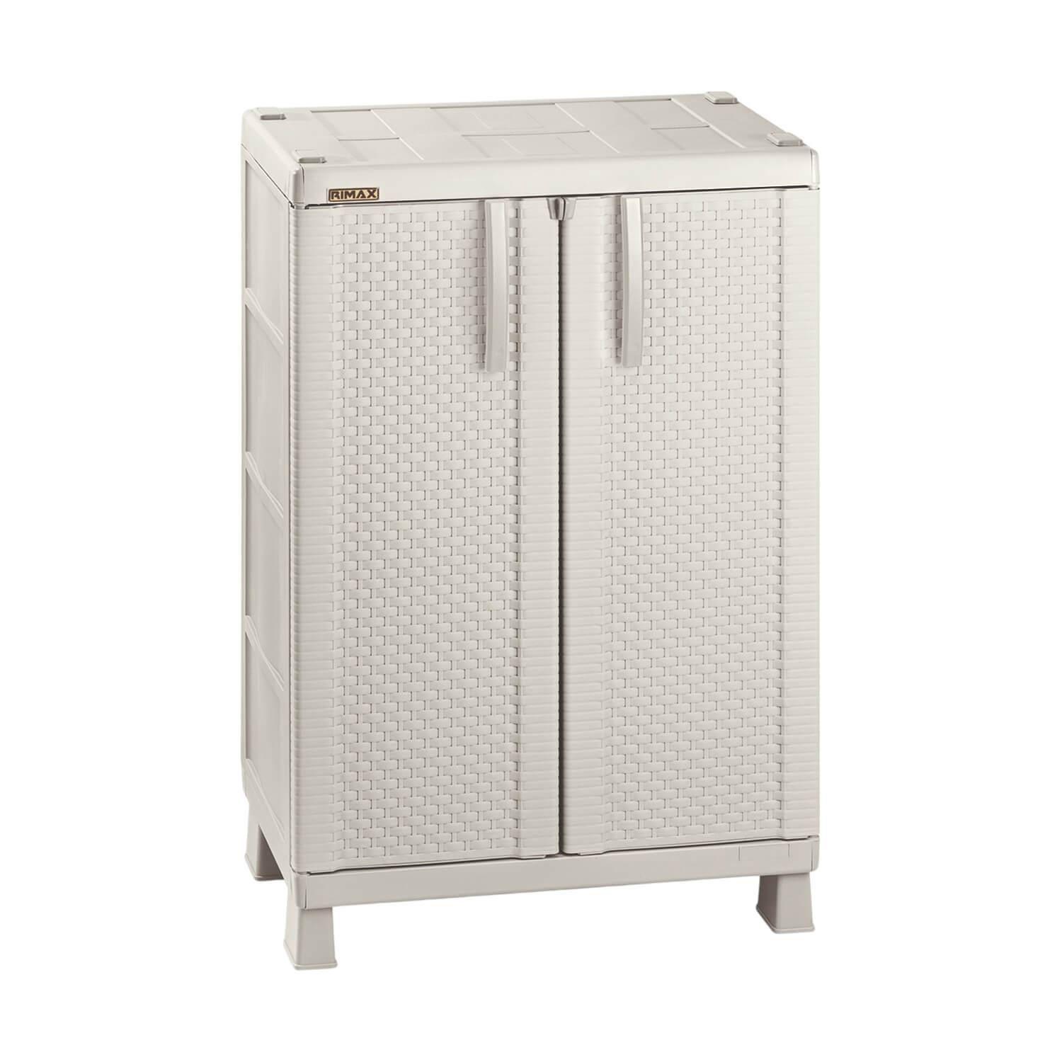 Armario Multiuso Plastico Tejido Taupe 65x45x101.5 cm Rimax-0